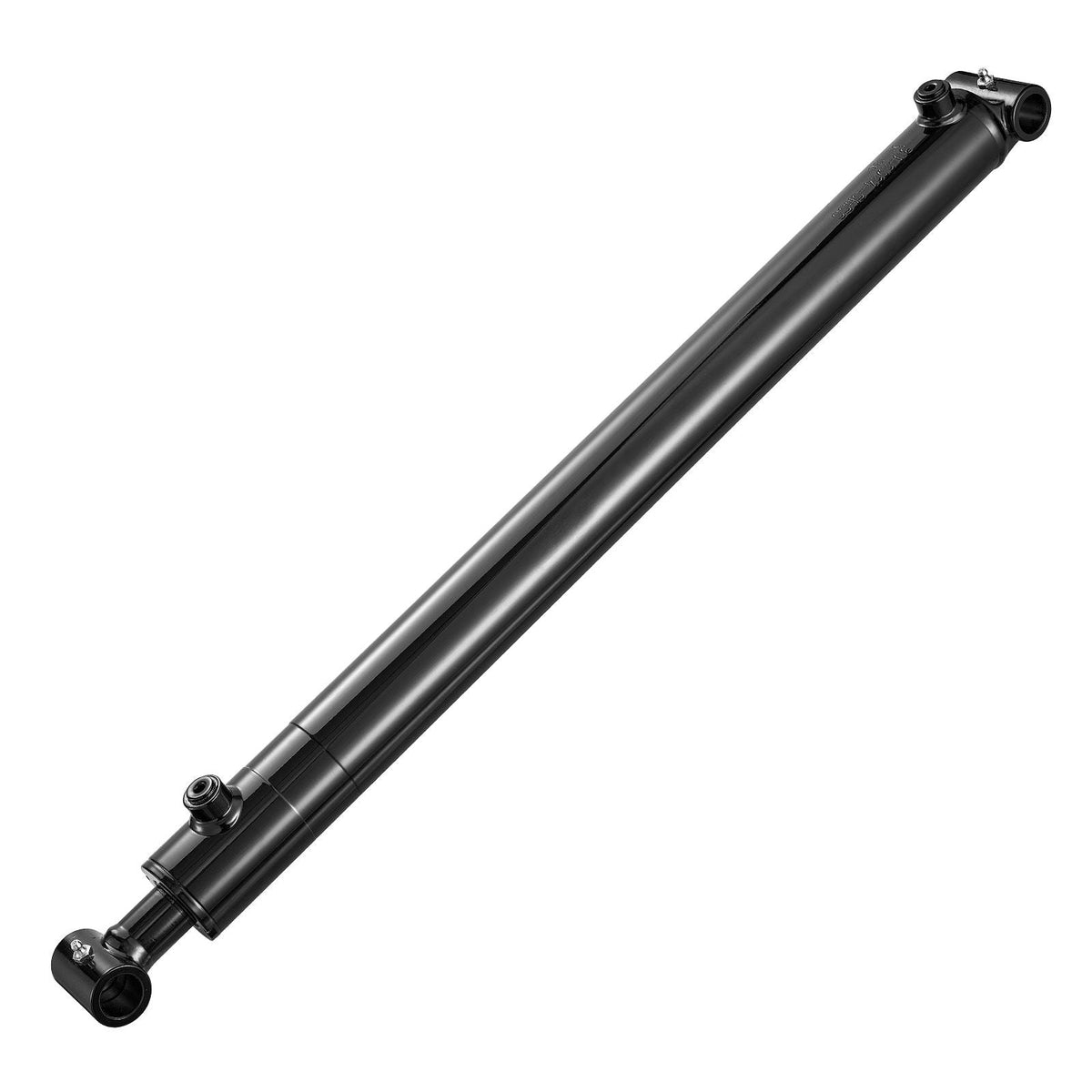 Double Acting Hydraulic Cylinder, 2" Bore x 24" Stroke, Max 3500PSI Hydraulic Cylinder, Heavy-Duty Welded Cross Tube Cylinders with 1" Pin Hole & SAE #6 Port for Agricultural Machinery, Tractors
