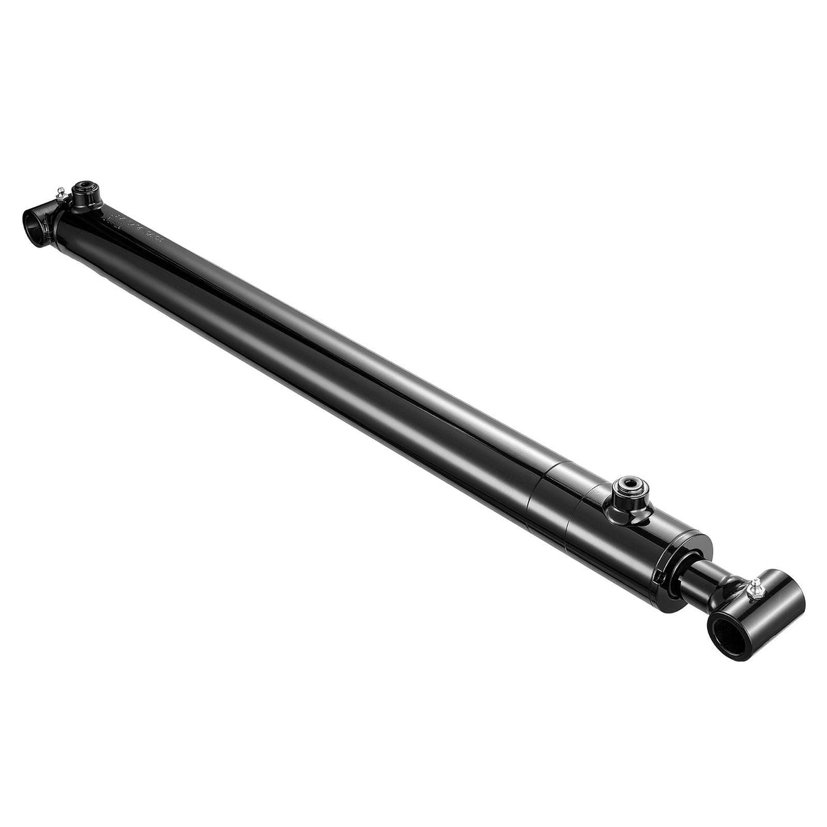 Double Acting Hydraulic Cylinder, 2" Bore x 24" Stroke, Max 3500PSI Hydraulic Cylinder, Heavy-Duty Welded Cross Tube Cylinders with 1" Pin Hole & SAE #6 Port for Agricultural Machinery, Tractors