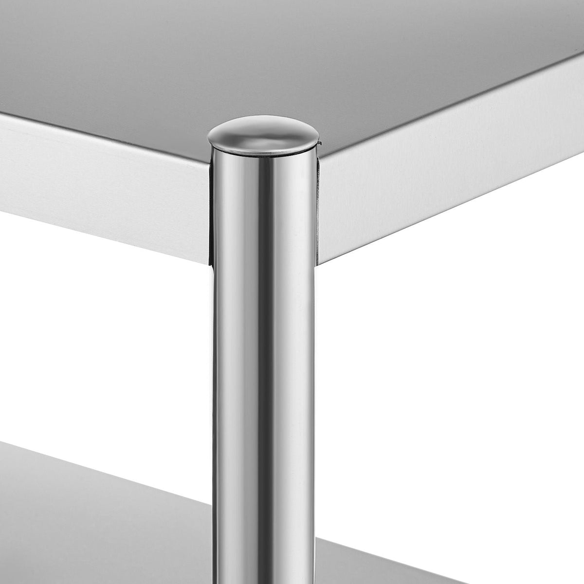 Double Overshelf, Double Tier Stainless Steel Overshelf, 12 x 72 Inch Double Deck Overshelf, Height Adjustable Overshelf Prep Work Table for Kitchen, Restaurant and Workshop