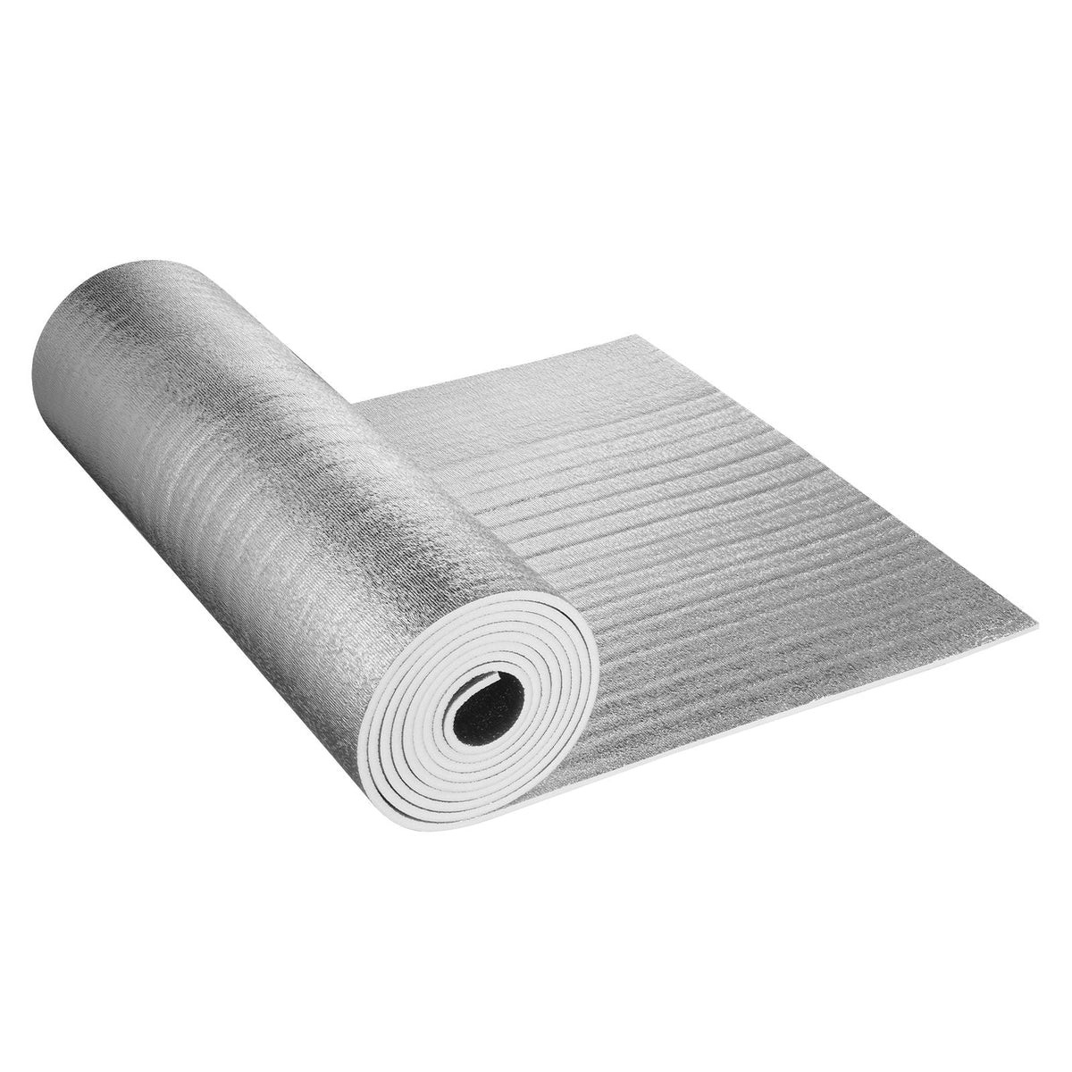 Double Reflective Insulation Roll, Foam Core Radiant Barrier, 15.1mm 48 in x 25 ft, Double-Sided Aluminum Foil EPE Foam Heat Reflective Shield, Thermal Insulation Roll for Window RV Roof