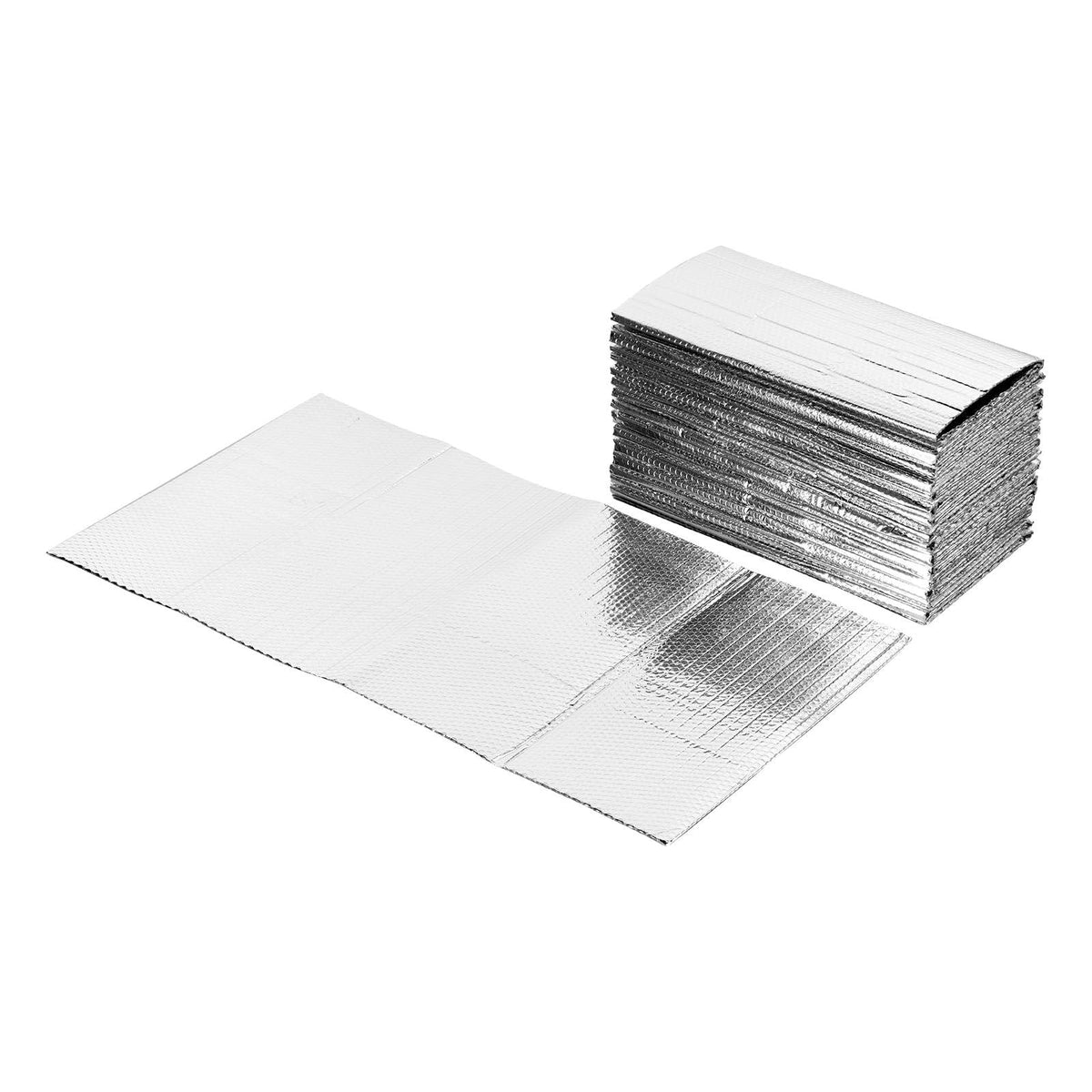 Double Reflective Insulation Sheet, 16PCS Double-Sided Aluminum Foil Radiant Barrier, 6mm 24 in x 4 ft, Dual-Layer Air Bubble Heat Reflective Shield, Thermal Insulation Rolls