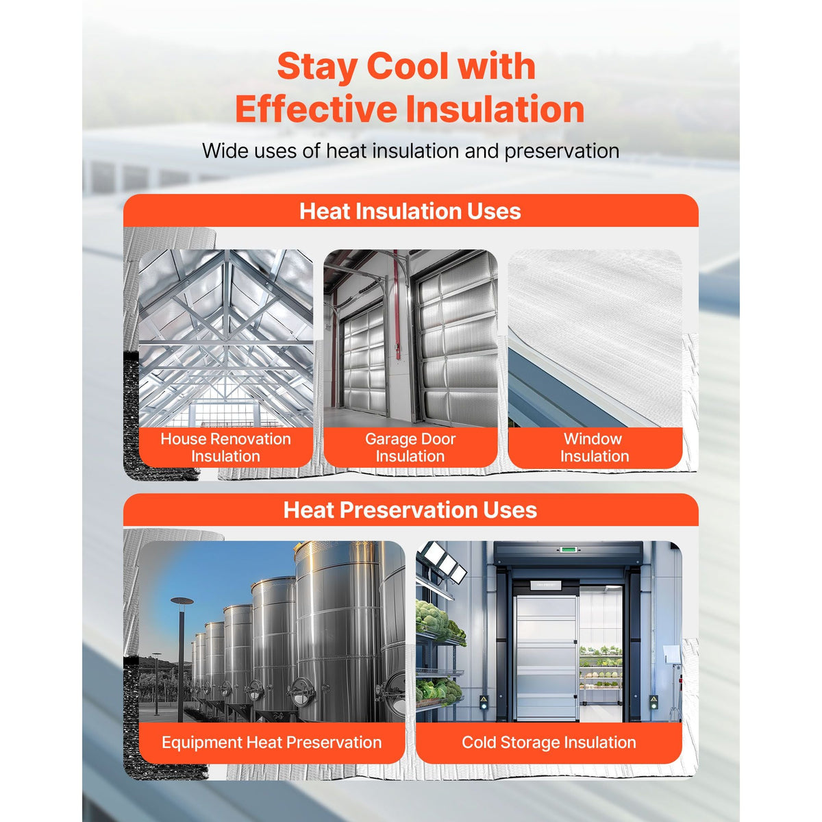 Double Reflective Insulation Sheet, 16PCS Double-Sided Aluminum Foil Radiant Barrier, 6mm 24 in x 4 ft, Dual-Layer Air Bubble Heat Reflective Shield, Thermal Insulation Rolls