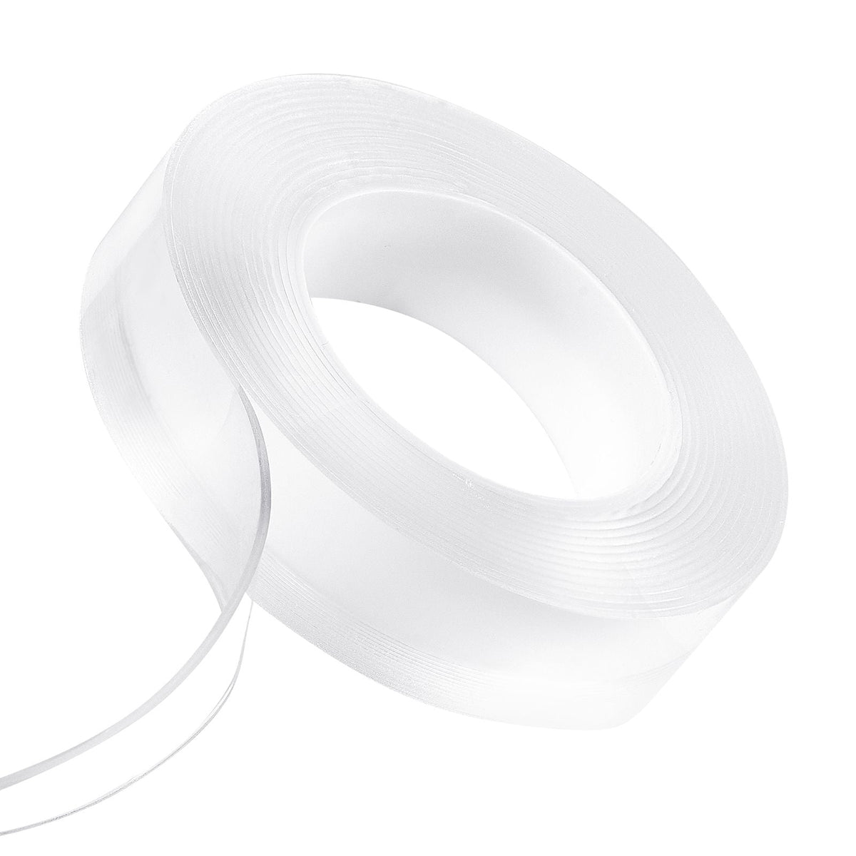 Double Sided Tape Heavy Duty, 16 ft Long Nano Mounting Tape, Strong Adhesive & Reusable, Clear Two Sided Wall Tape, Removable Poster Picture Hanging Strips for Home, Office, Car, Outdoor Use