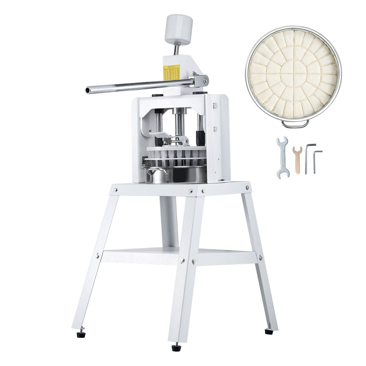 Dough Divider Rounder, 40PCS Manual Dough Equal Divider Machine, 1.06oz - 4.94oz Hand Press Dough Cutter with 304 Stainless Steel Tray and Blade, Bread Maker for Bakery, Restaurant, Commercial