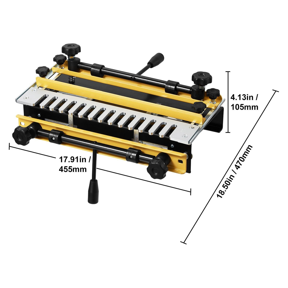 Dovetail Jig, 12 in Width, Dove Tailing Router Jigs with Router Bit & 1/2' Template, Precise Alignment Dove Tail Jig, Mortise and Tenon Jig Woodworking Tools for Furniture & Wood Cabinet Making