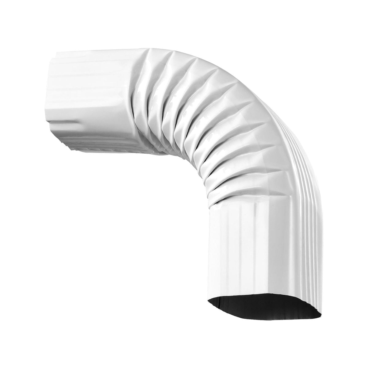 Downspout Gutter Elbow, fits 3x4 Inch Style A L-Shaped, Interface Size 3.1x4.3 in / 78x108 mm, Aluminum Alloy 90 Degree Gutter Elbow, for Residential, Commercial Building, Industrial Warehouse