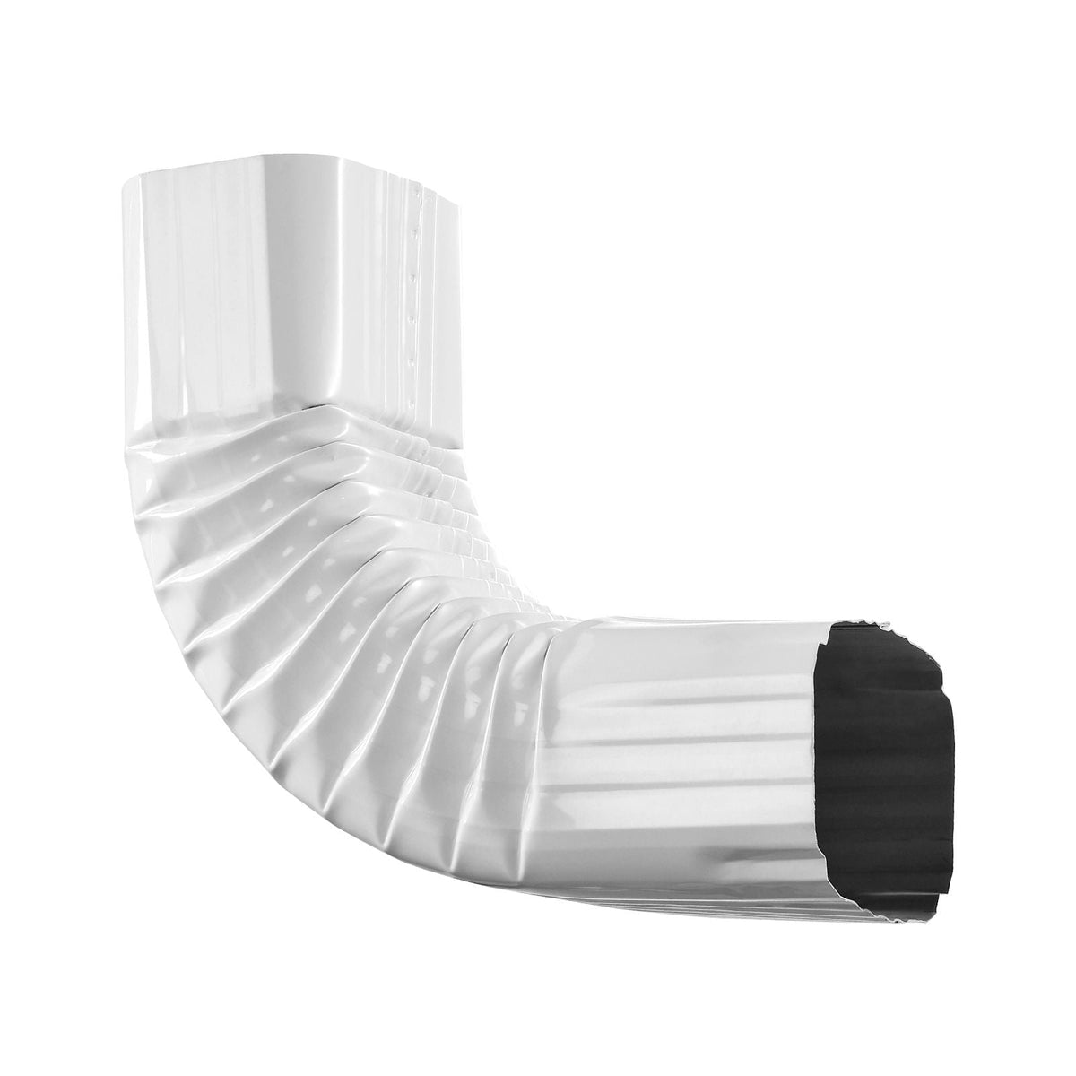 Downspout Gutter Elbow, fits 3x4 Inch Style A L-Shaped, Interface Size 3.1x4.3 in / 78x108 mm, Aluminum Alloy 90 Degree Gutter Elbow, for Residential, Commercial Building, Industrial Warehouse