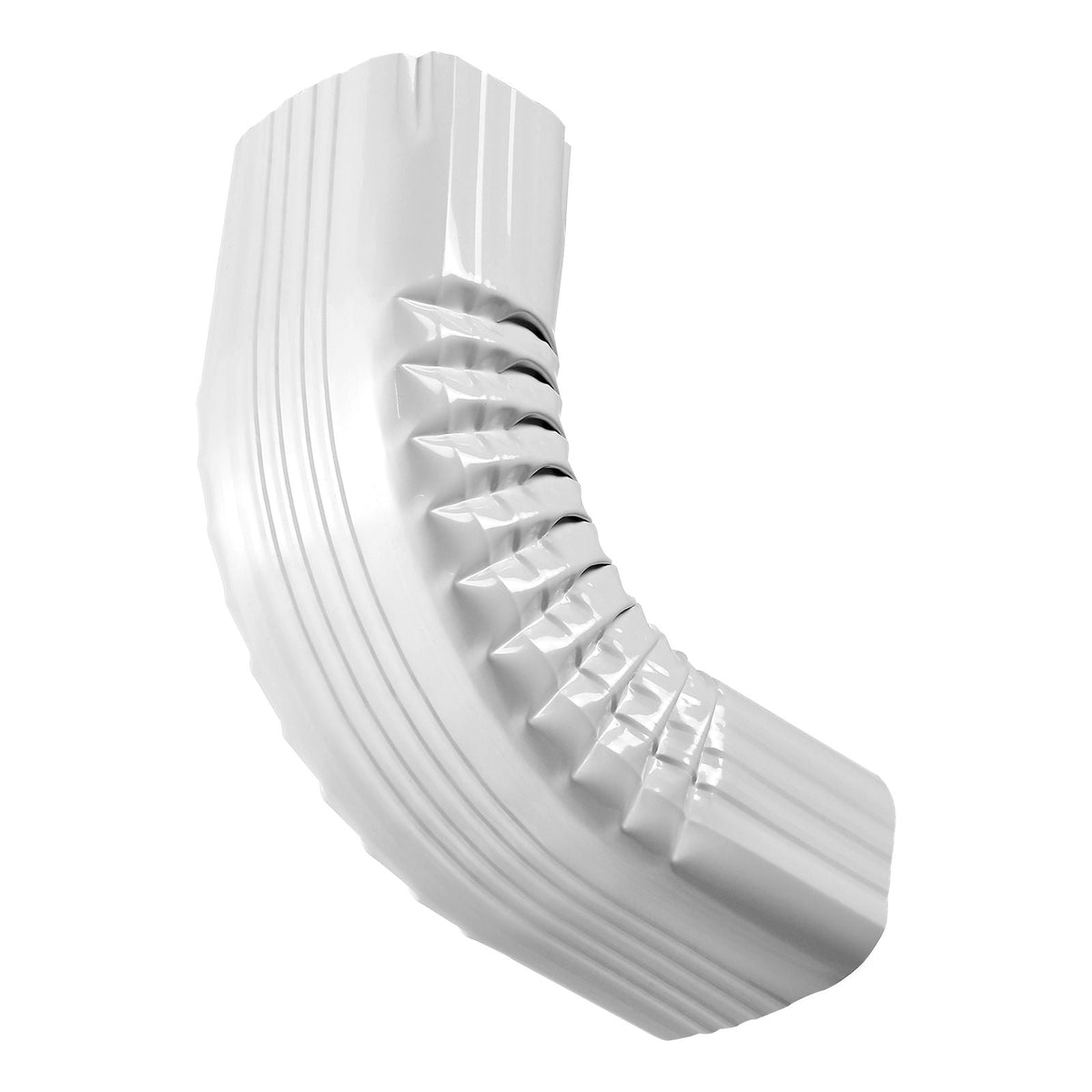 Downspout Gutter Elbow, fits 3x4 Inch Style A L-Shaped, Interface Size 3.1x4.3 in / 78x108 mm, Aluminum Alloy 90 Degree Gutter Elbow, for Residential, Commercial Building, Industrial Warehouse