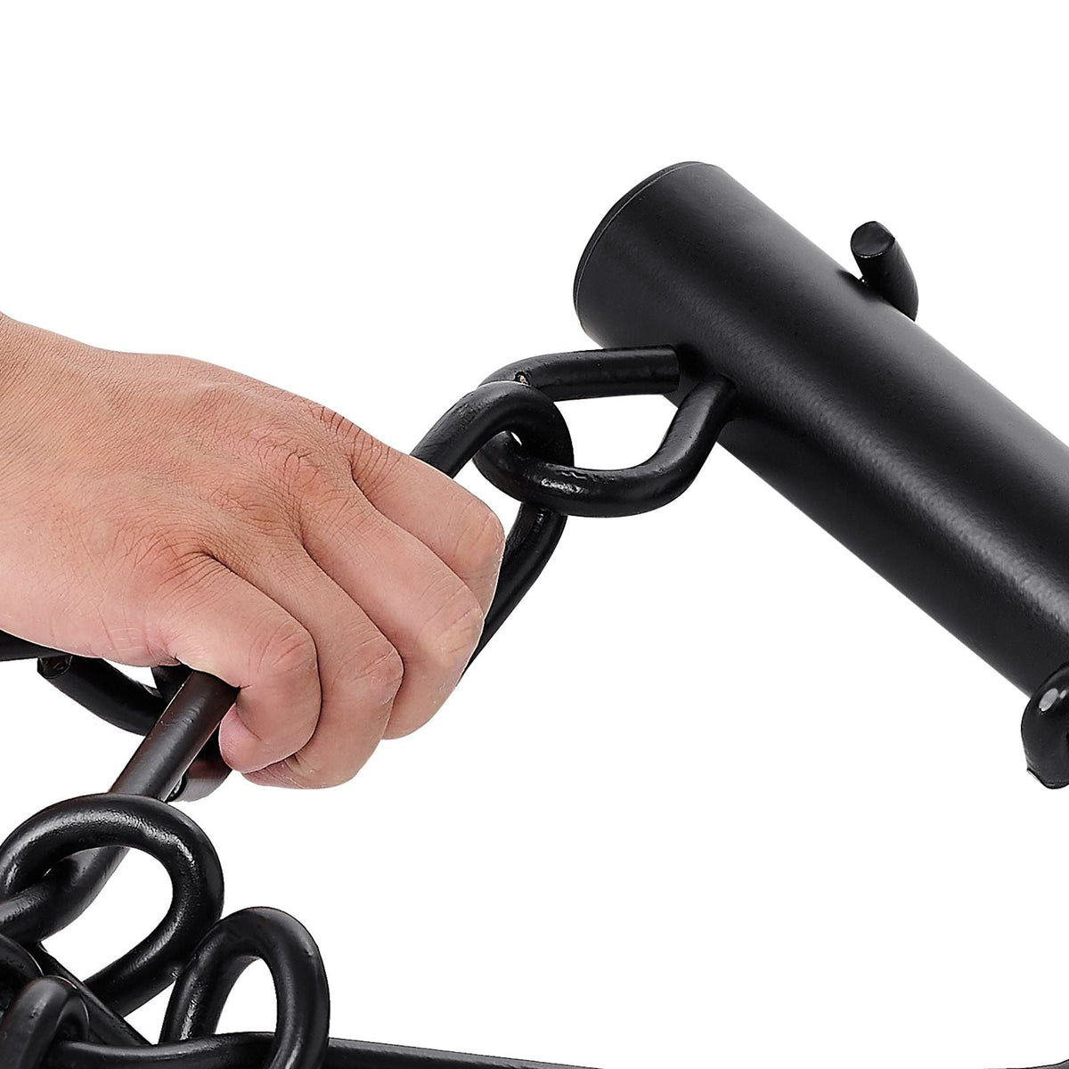 Drag Harrow, 4 x 4 ft Durable Chain Harrow with 69 Sharp Teeth, Suitable for ATV UTV Tractor, Ideal for Soil Preparation, Seeding, Smoothing Landscapes, and Yard Gravel Driveway Maintenance