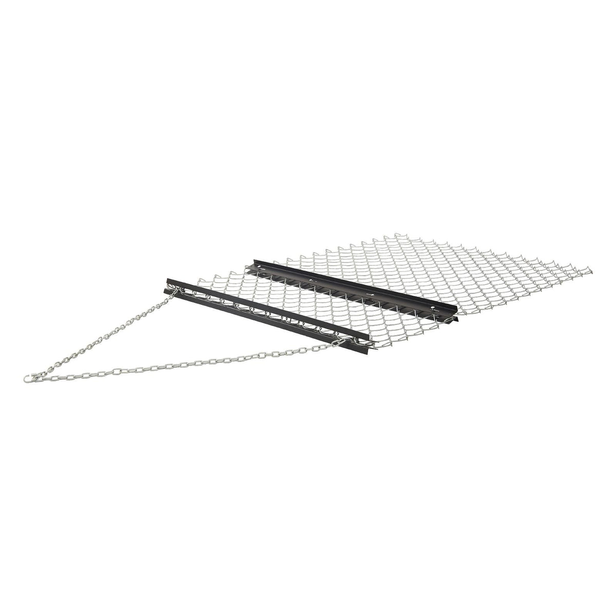 Drag Harrow, 4 x 5 ft Chain Harrow - Made from Q235 Steel, UTV Tractor Attachments for Landscape Leveling or Sod Prepping, Durable Harrow Rake for Gravel Driveway, Farm Field Garden Black