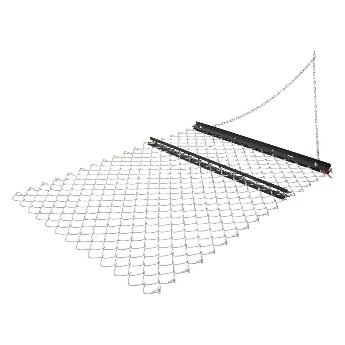 Drag Harrow, 4 x 5 ft Chain Harrow - Made from Q235 Steel, UTV Tractor Attachments for Landscape Leveling or Sod Prepping, Durable Harrow Rake for Gravel Driveway, Farm Field Garden Black