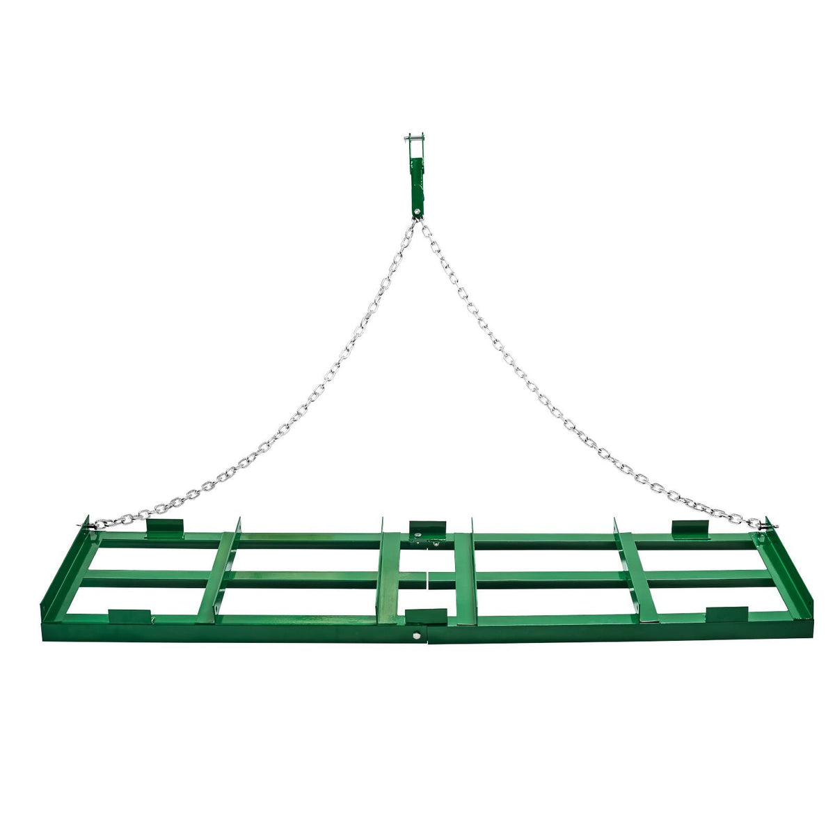 Drag Harrow, 6 ft Heavy Duty Tow Behind Drag Harrow with Adjustable Bars & 72 in Chain, Driveway Grader Landscape Rake for ATV, UTV, Tractor, Mower Tow Behind Yard Lawn Leveling Tool
