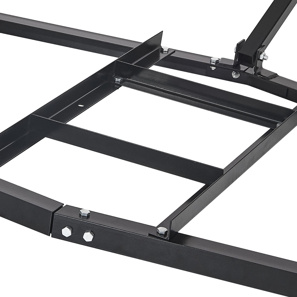 Drag Harrow, 74" Width Tow Behind Drag Harrow, Q235 Steel Driveway Grader with Adjustable Bars & Pin Hitch, Support up to 50 lbs, Tractor Driveway Harrow for ATVs, UTVs, Garden Lawn Tractors