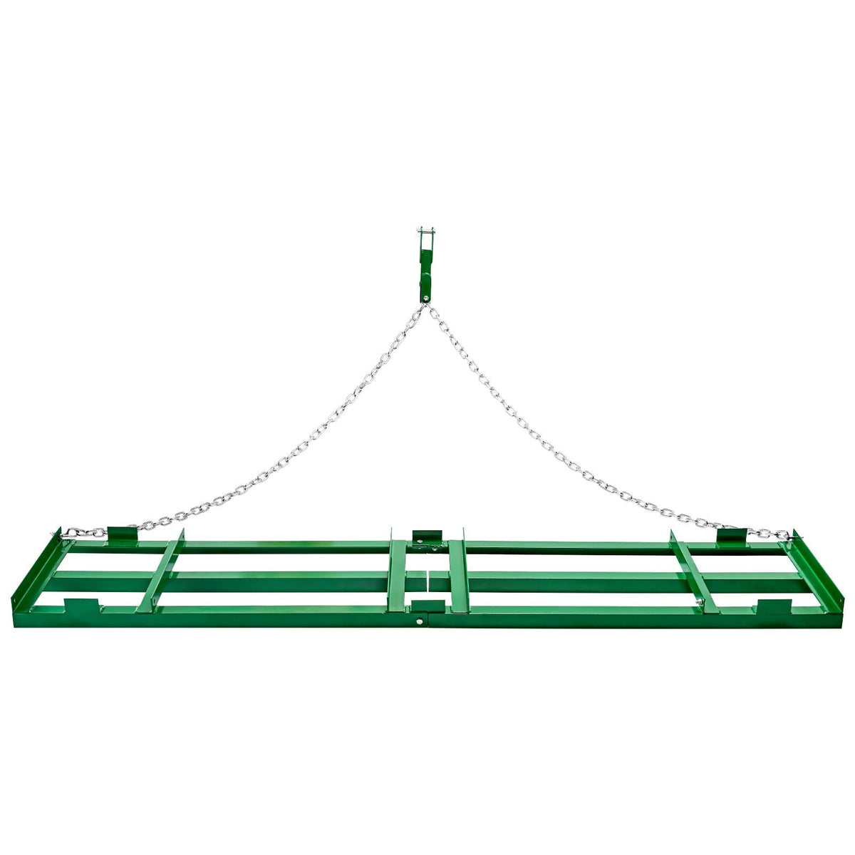 Drag Harrow, 8 ft Heavy Duty Tow Behind Drag Harrow with Adjustable Bars & 72 in Chain, Driveway Grader Landscape Rake for ATV, UTV, Tractor, Mower Tow Behind Yard Lawn Leveling Tool