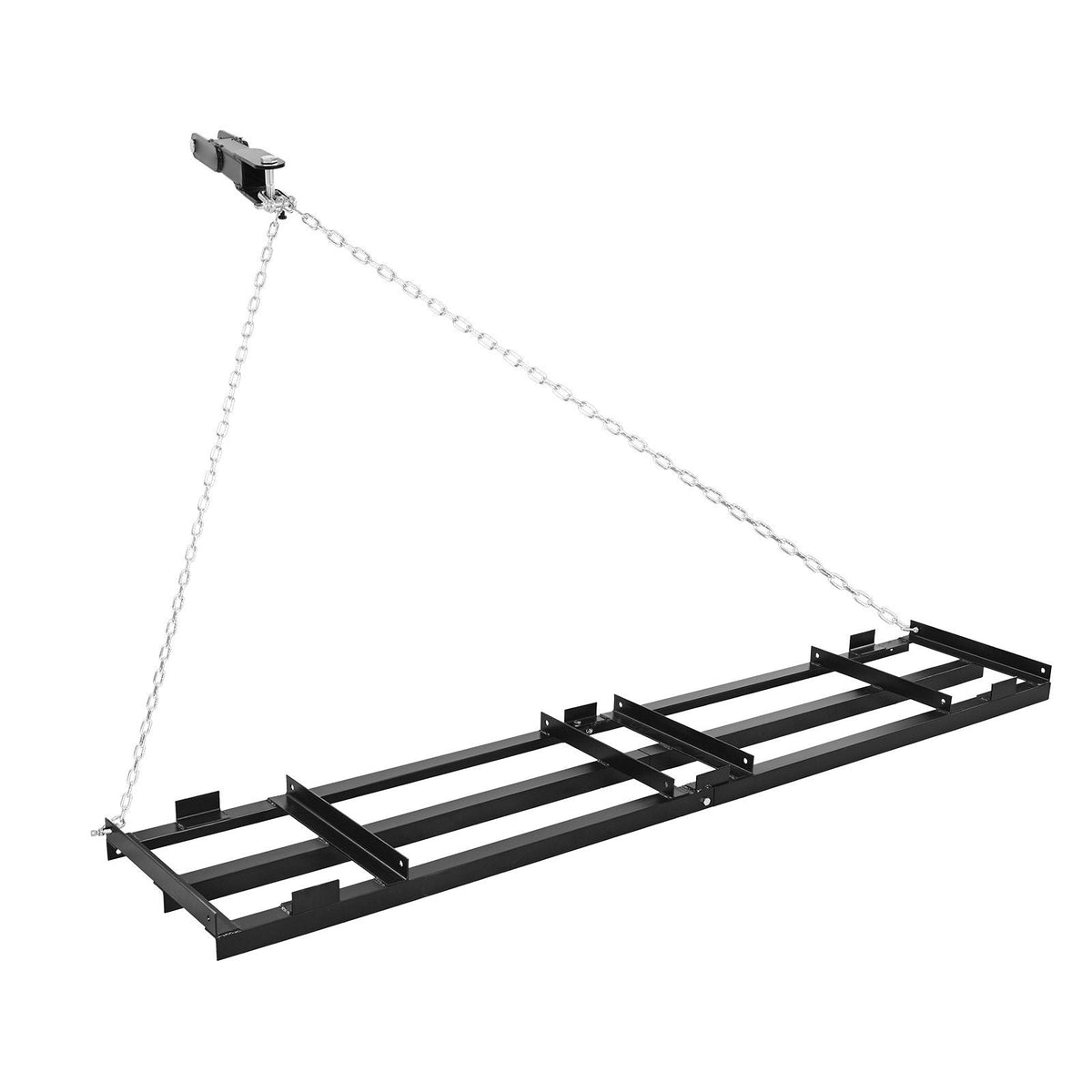 Drag Harrow, 96 x 20 in, Tow-Behind Driveway Grader with Adjustable Width & 50lbs Load Capacity, Heavy Duty Lawn Leveling Rake, Galvanized Steel Gravel Driveway Drag, Fits ATVs UTVs Tractors