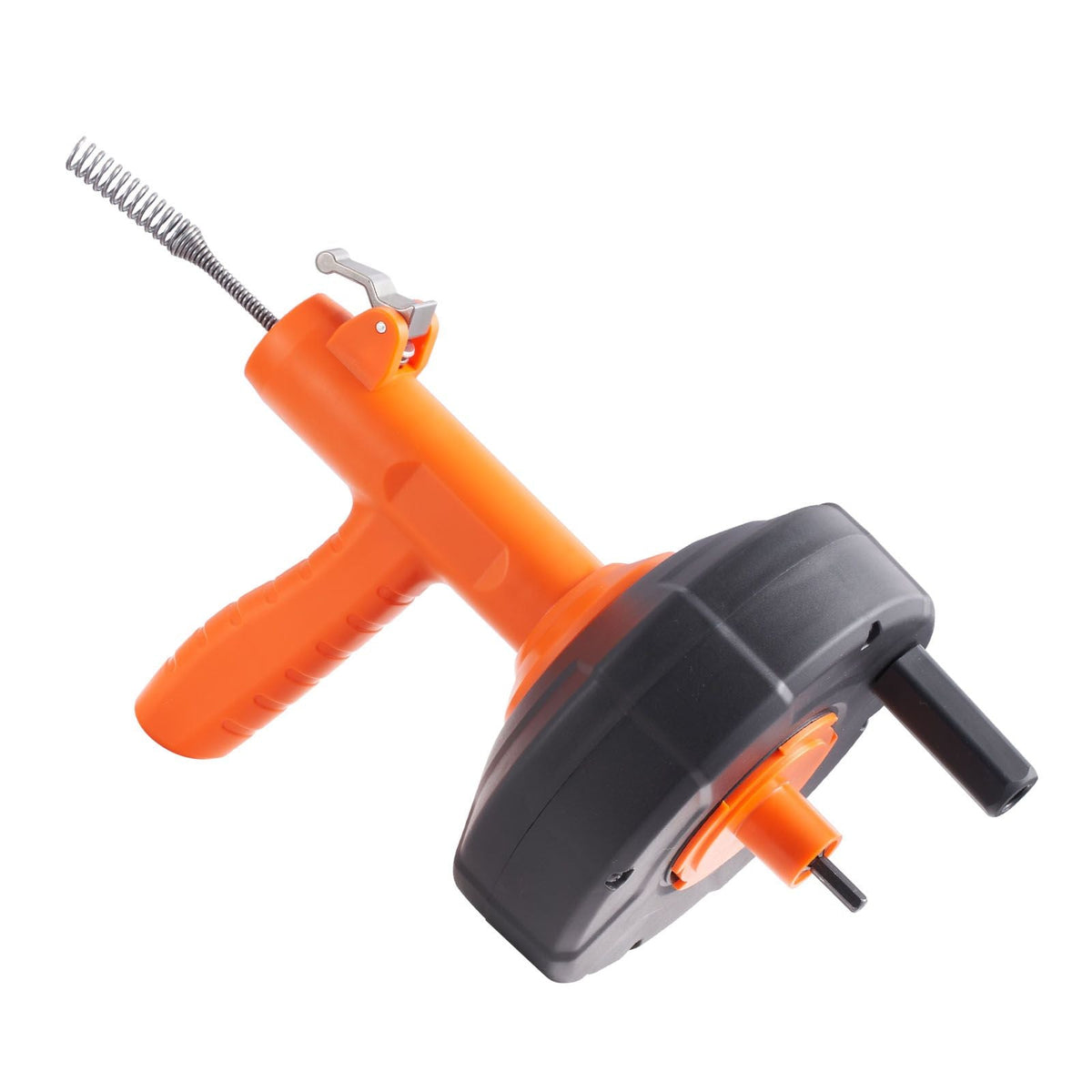 Drain Auger 25Ft, Plumbing Snake Auto Feed, Plumbers Snake with Drill Attachment, Pipe Snake Drain Clog Remover for Kitchen Bathroom Shower Sink with Protective Hose and Gloves