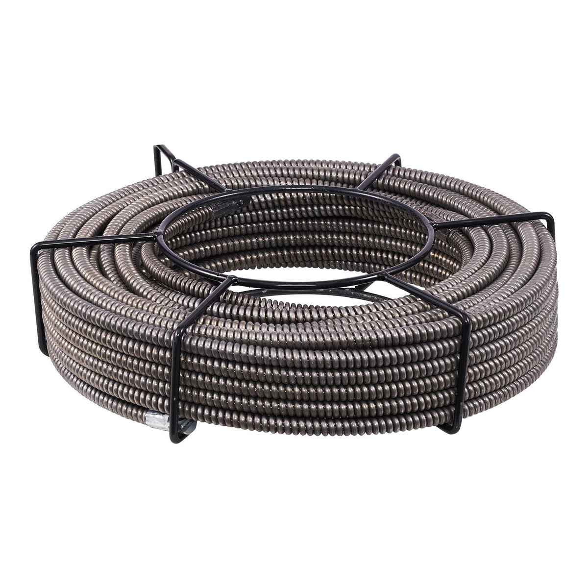 Drain Cleaning Cable 50 Feet x 3/8 Inch Solid Core Cable Sewer Cable Drain Auger Cable Cleaner Snake Clog Pipe Drain Cleaning Cable Sewer Drain Auger Snake Pipe
