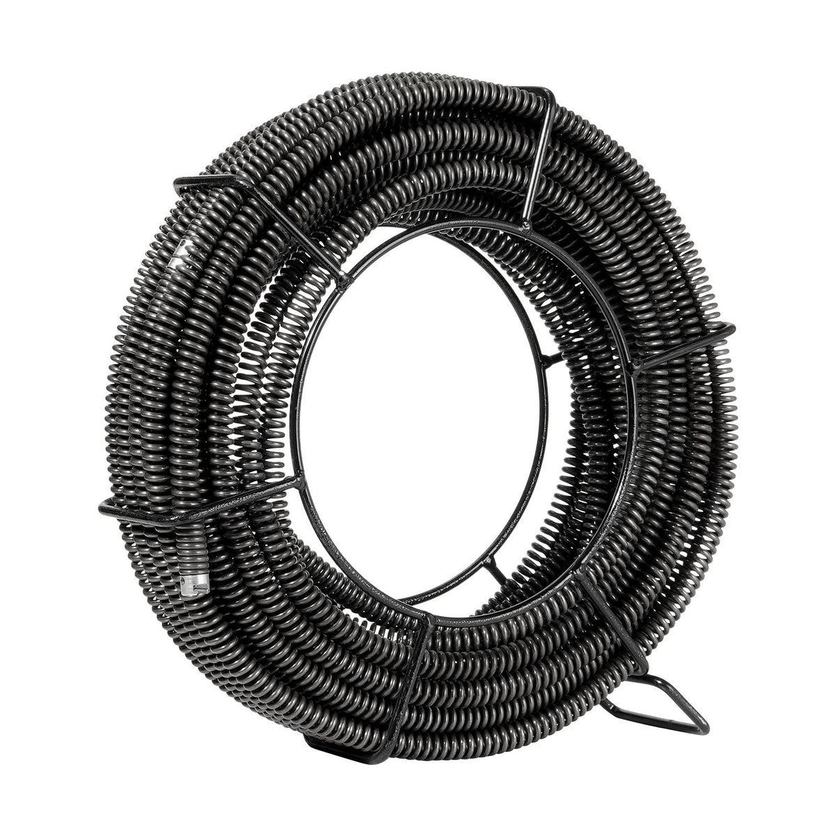 Drain Cleaning Cable 66 FT x 5/8 Inch, Professional Sectional Drain Cleaner Cable with 7 Cutters for 0.8" to 3.9" Pipes, Hollow Core Sewer Drain Auger Cable for Sink, Floor Drain, Toilet