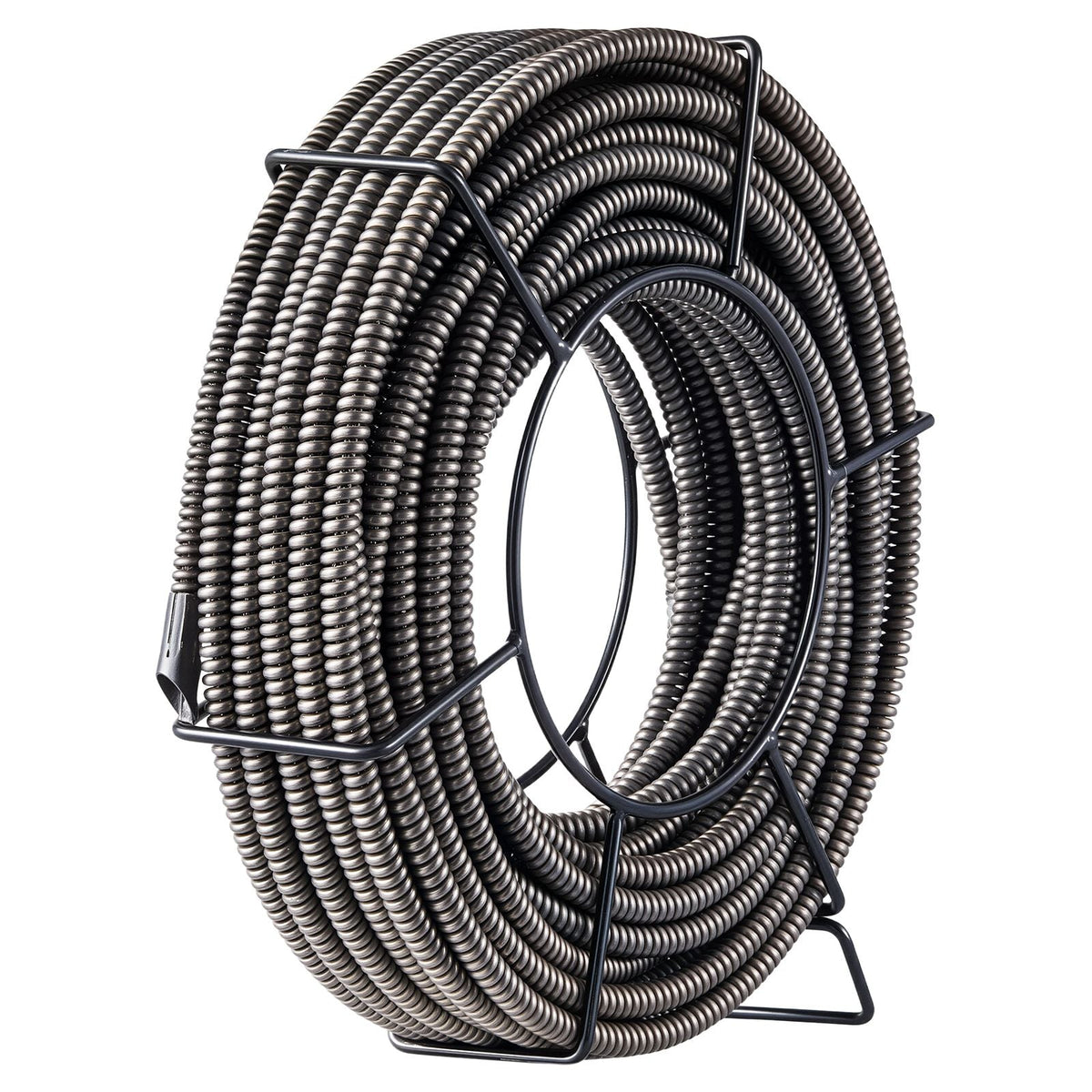 Drain Cleaning Cable 75 Feet x 1/2 Inch Solid Core Cable Sewer Cable Drain Auger Cable Cleaner Snake Clog Pipe Drain Cleaning Cable Sewer Drain Auger Snake Pipe