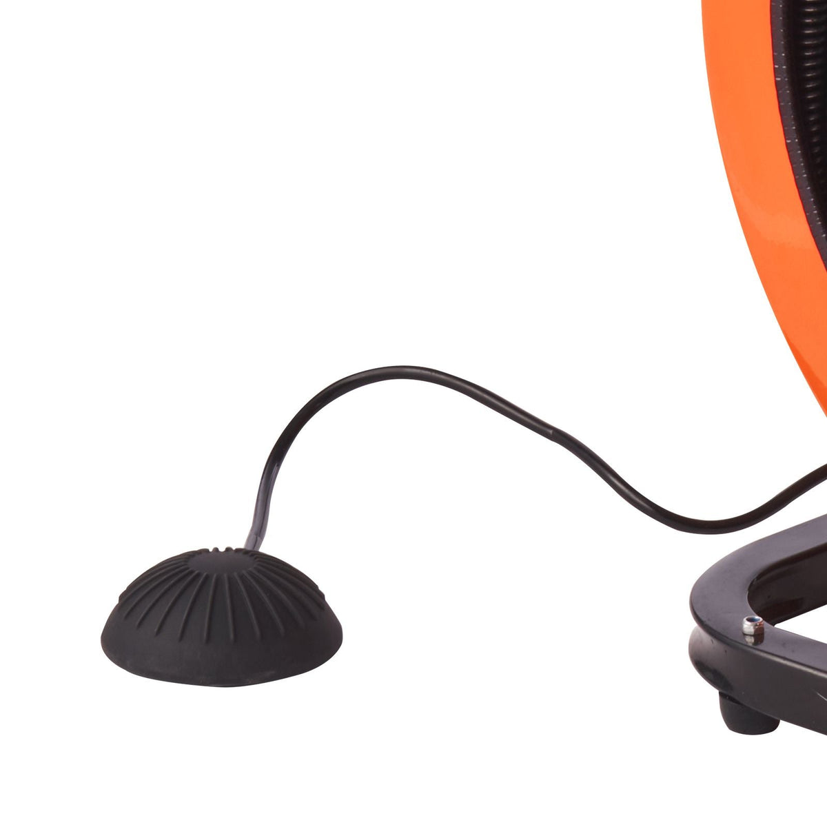 Drain Cleaning Machine 75 FT x 1/2 Inch, Sewer Auger Auto Feed with 4 Cutter & Air-activated Foot Switch for 1" to 4" Pipes, Orange, Black