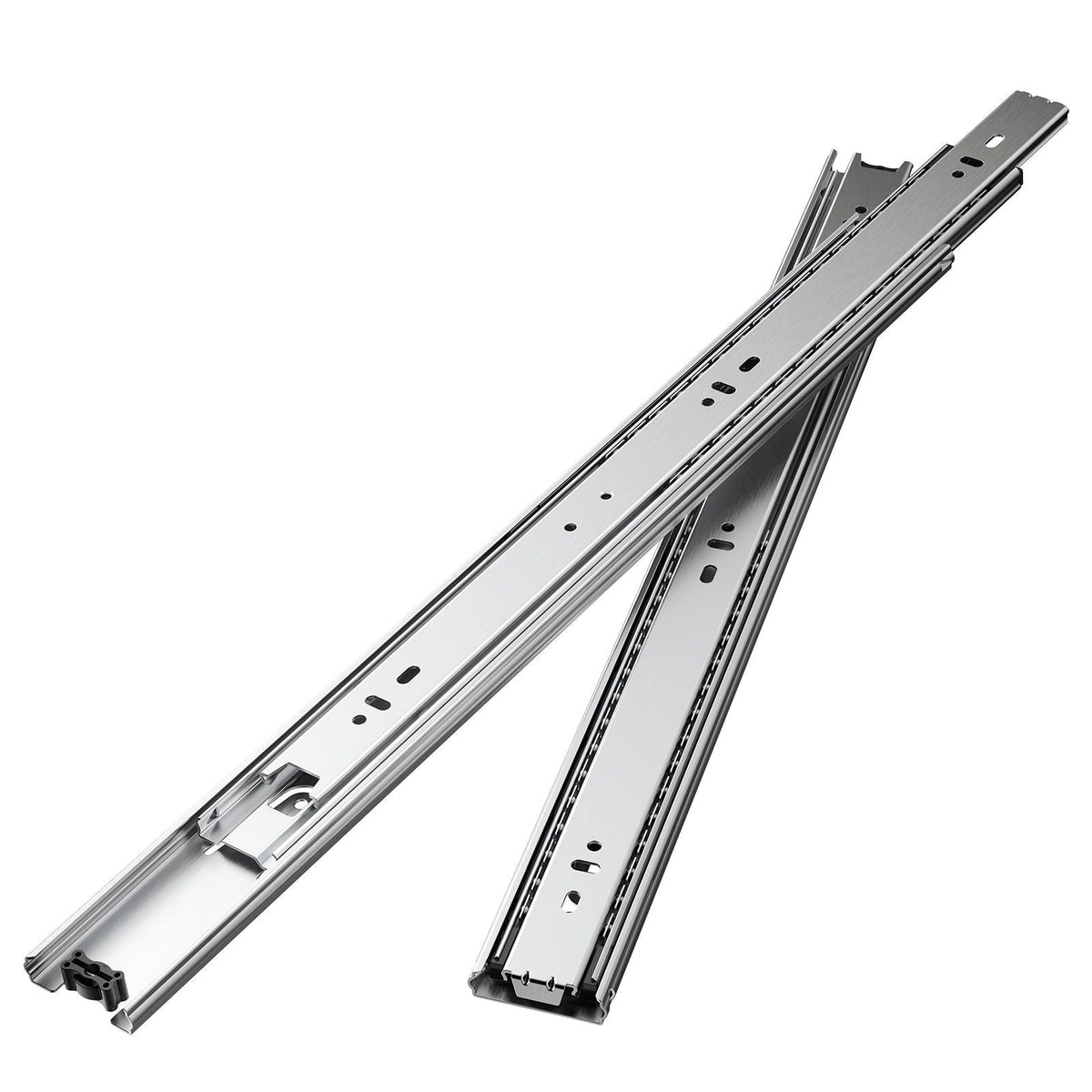 Drawer Slides, 18 inch, 10 Pairs Full Extension Ball Bearing Cabinet Rails, 100 LB Load Capacity Heavy Duty Side Mount Dresser Drawer Slides, Drawer Track Runners for Kitchen DIY Replacement