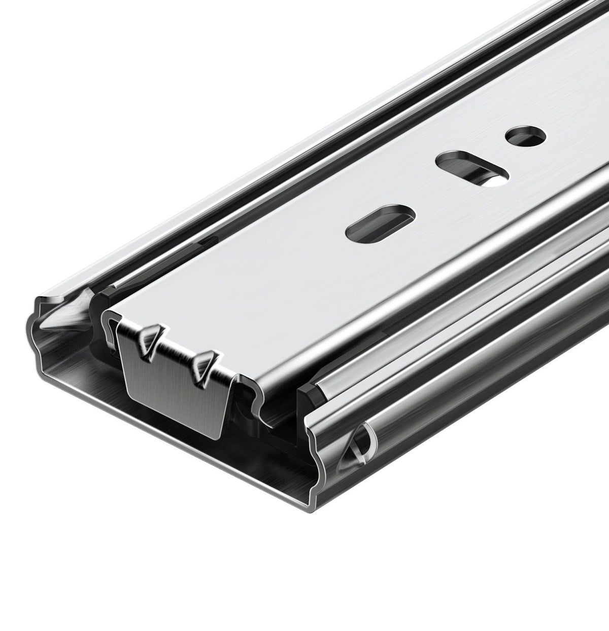 Drawer Slides, 18 inch, 10 Pairs Full Extension Ball Bearing Cabinet Rails, 100 LB Load Capacity Heavy Duty Side Mount Dresser Drawer Slides, Drawer Track Runners for Kitchen DIY Replacement