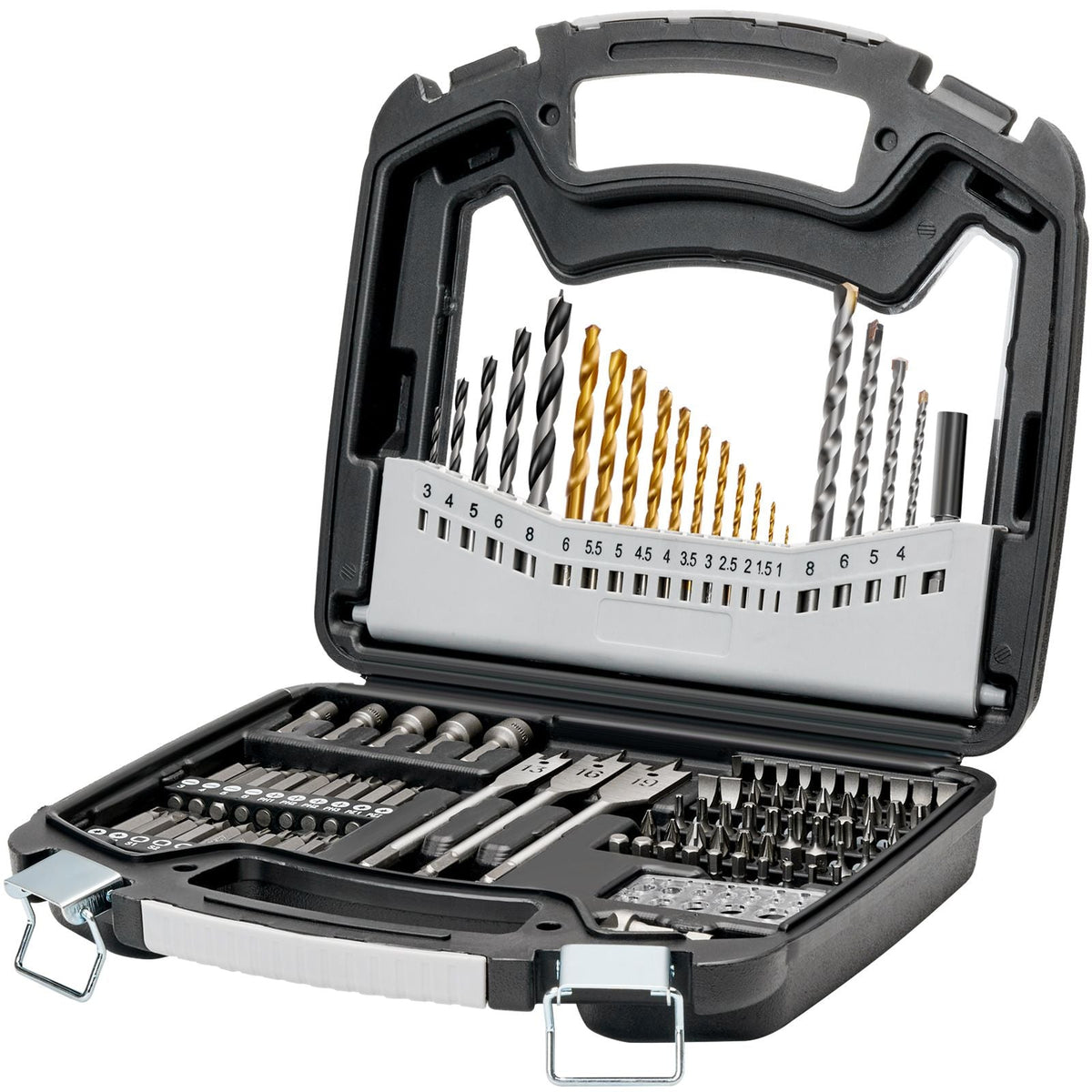 Drill Bit Set, 101 Pieces Drill and Driver Bit Set, Screwdriver Bit Set Suitable for Wood Metal Cement Drilling and Screw Driving, Drill Bit Sets Combo Kit Assorted in Organized Carrying Case