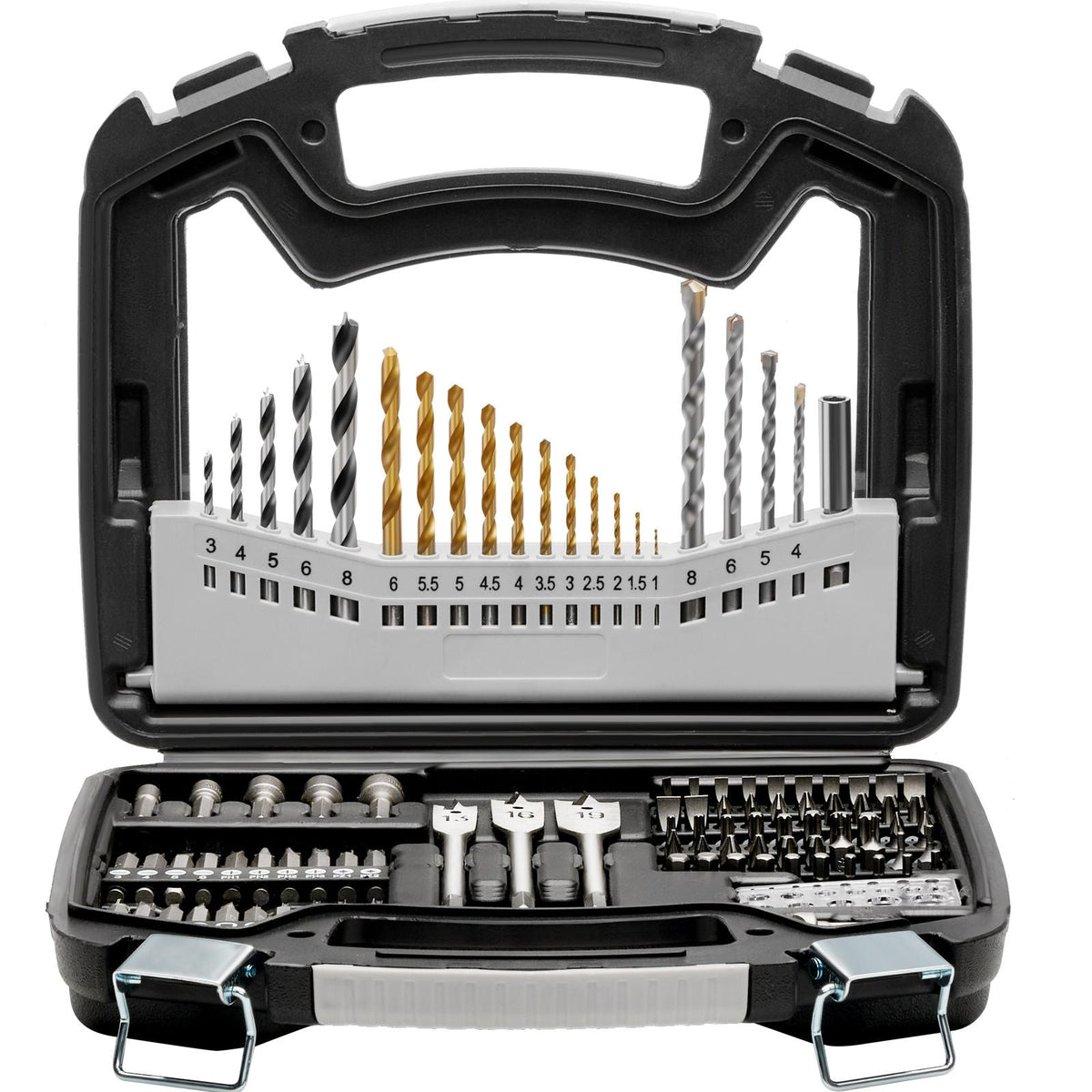 Drill Bit Set, 101 Pieces Drill and Driver Bit Set, Screwdriver Bit Set Suitable for Wood Metal Cement Drilling and Screw Driving, Drill Bit Sets Combo Kit Assorted in Organized Carrying Case