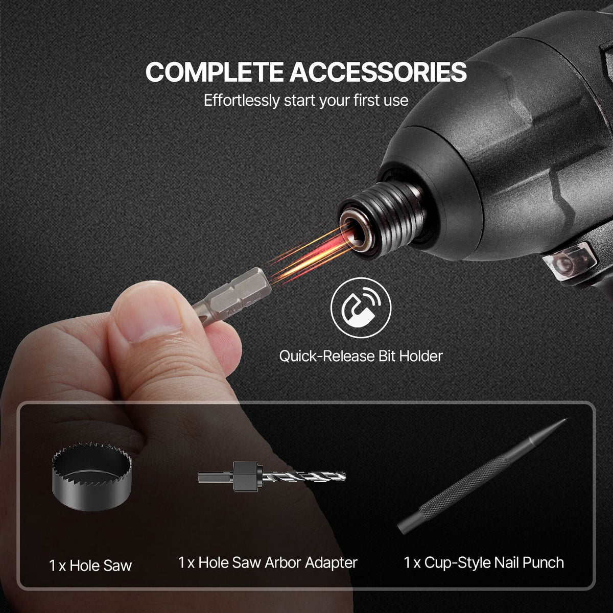 Drill Bit Set, 70 Pieces Drill and Driver Bit Set, Screwdriver Bit Set Suitable for Wood Metal Cement Drilling and Screw Driving, Drill Bit Sets Combo Kit Assorted in Organized Carrying Case