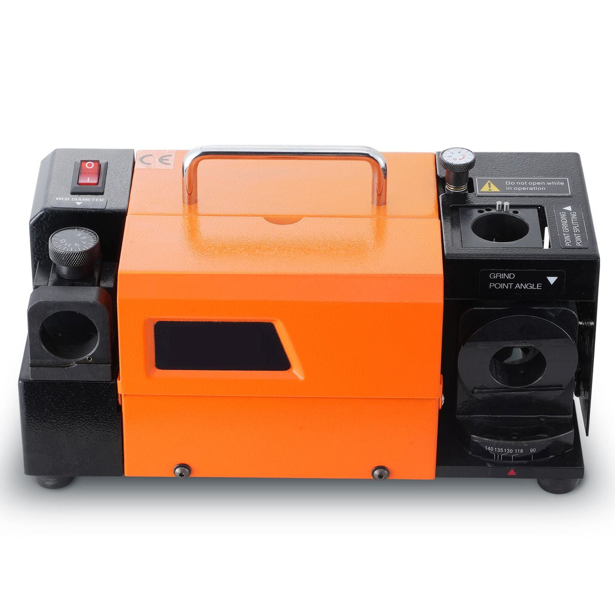 Drill Bits Sharpener, 3-13mm Drill Bits Grinder Sharpener, Lip Relief Angle & 95°-135° Point Angle Adjustable Drill Bit Re-Sharpener, Portable Sharpening Machine with 11 Collets, CBN & SDC Wheel