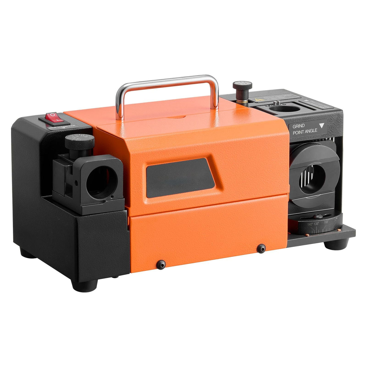 Drill Bits Sharpener MR-13B+, 3-15mm Drill Bit Grinder Sharpener with Adjustable Lip Relief Angle & 95°-135° Point Angle, 5800RPM High Speed Re-Sharpener with 13 Collets, CBN & SDC Wheels