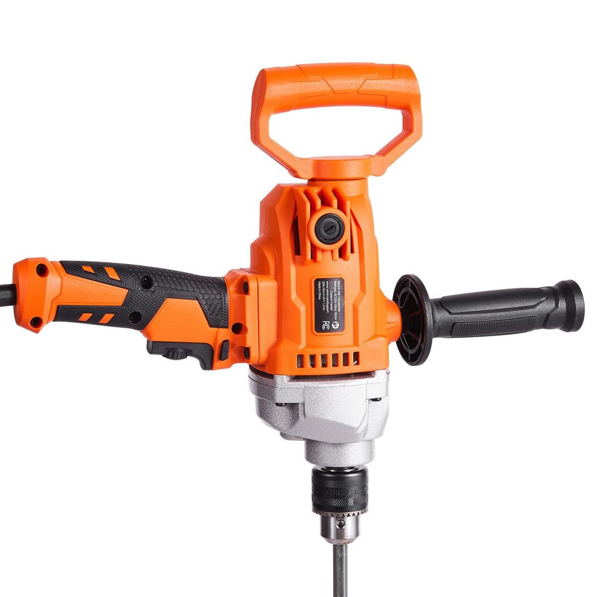 Drill Mixer, 5/8 inch Corded Electric Drill Mixer Set, 0-850RPM 5.8A Mixing Drills, Mixing Drills Machine with D-Handle for Drilling & Blending, Handheld Cement Mixers for Fodder, Paint, Cement