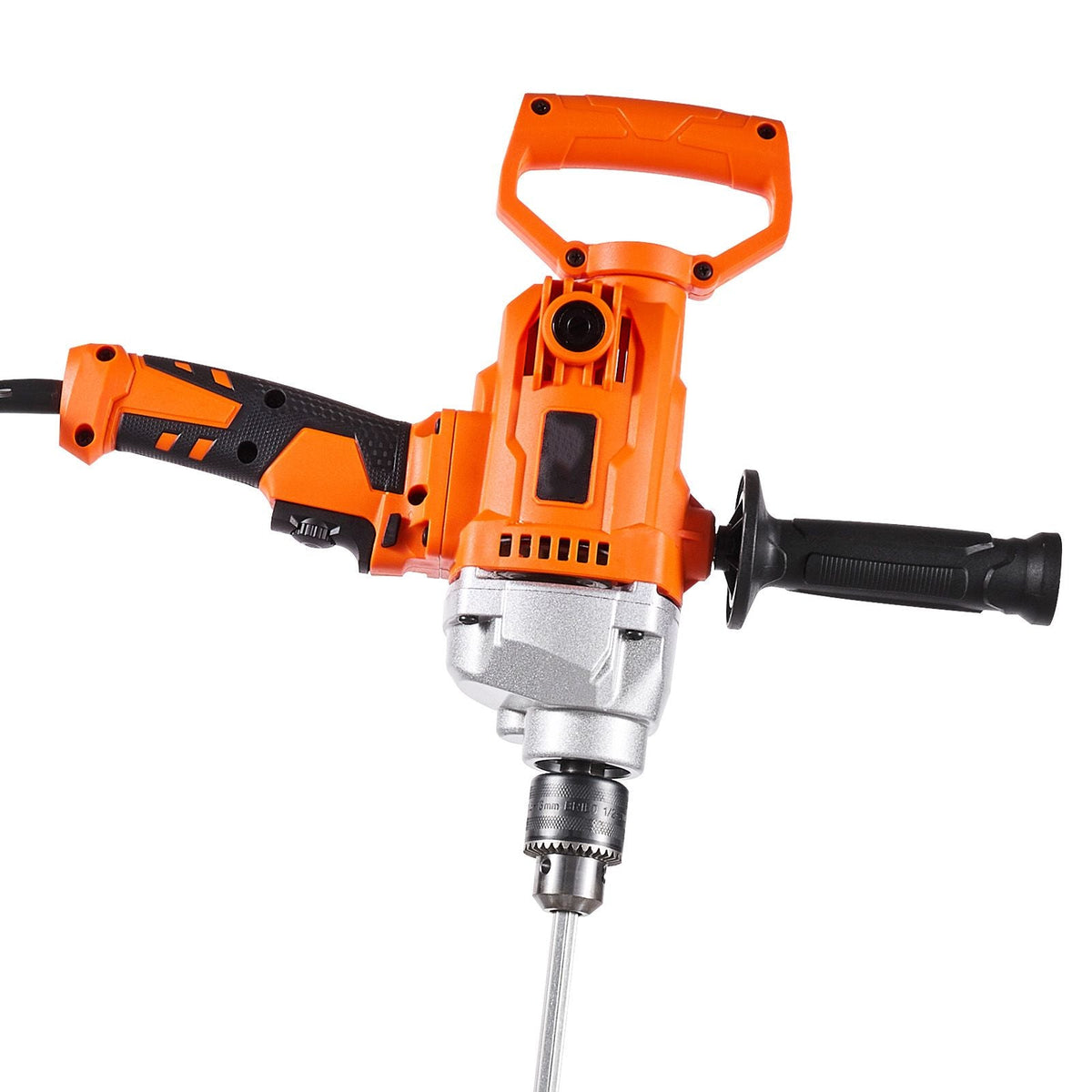 Drill Mixer, 5/8 inch Corded Electric Drill Mixer Set, 0-850RPM 5.8A Mixing Drills, Mixing Drills Machine with D-Handle for Drilling & Blending, Handheld Cement Mixers for Fodder, Paint, Cement