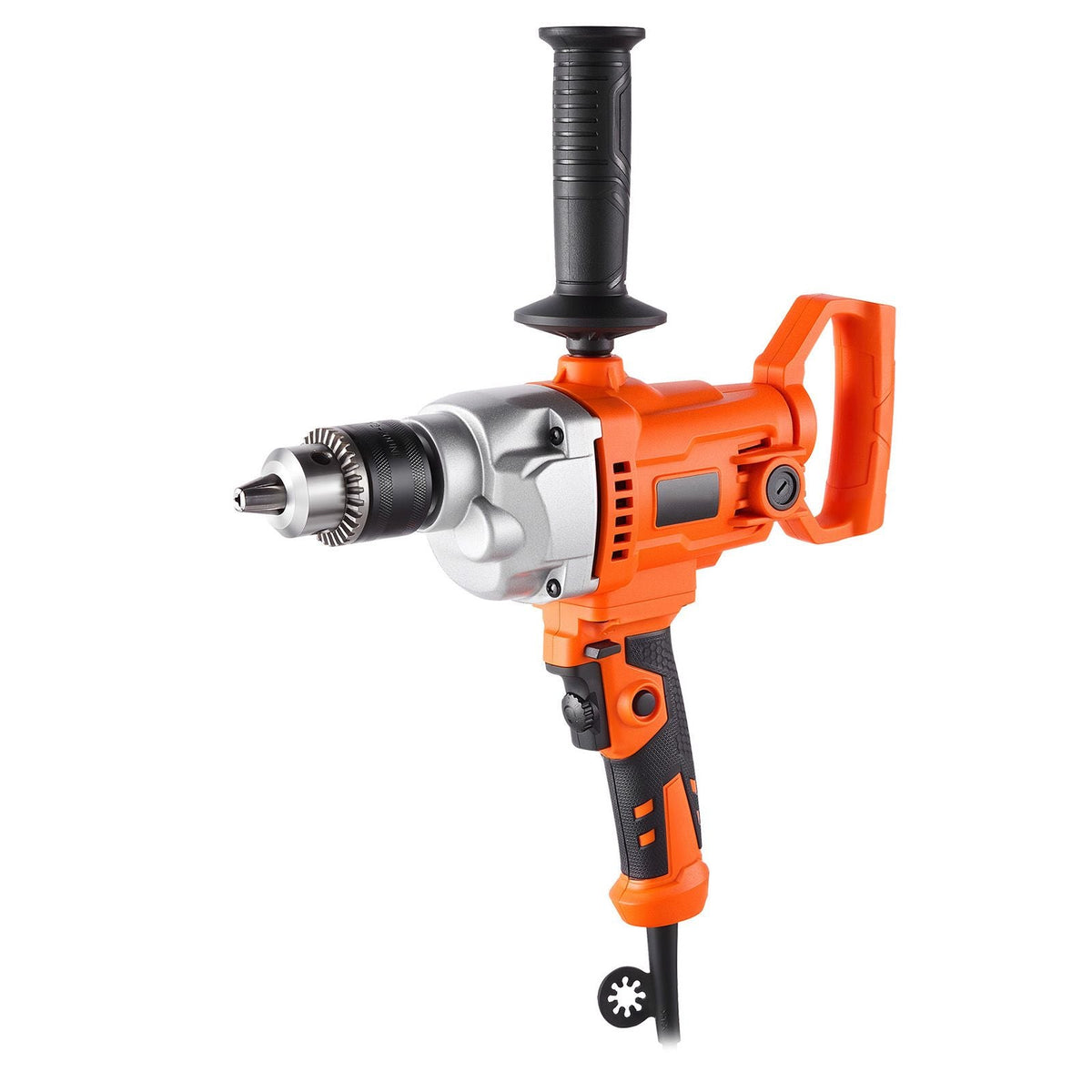 Drill Mixer, 5/8 inch Corded Electric Drill Mixer Set, 0-850RPM 5.8A Mixing Drills, Mixing Drills Machine with D-Handle for Drilling & Blending, Handheld Cement Mixers for Fodder, Paint, Cement