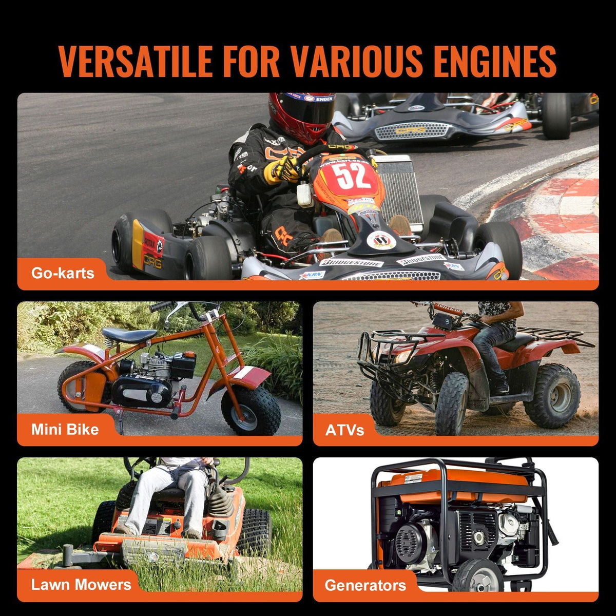 Drive Clutch, 2-8HP Engine, 2000 RPM High-Strength Drive Clutch with Asymmetric Designed Wheels & Robust Rubber Belt, Sturdy & Durable Clutch with Full Accessories, Fit for Various Engines