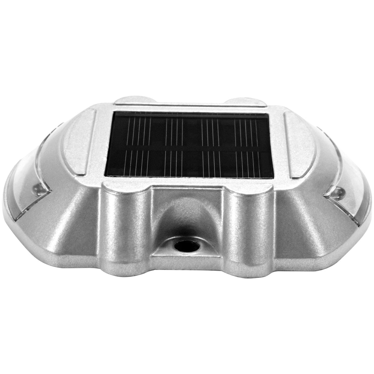 Driveway Lights 24-Pack Solar Driveway Lights Bright White with Screw Solar Deck Lights Outdoor Waterproof Wireless Dock Lights 6 LEDs for Path Warning Garden Walkway Sidewalk Steps