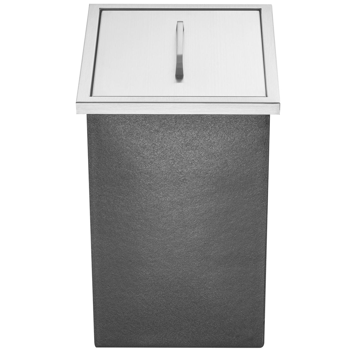 Drop in Ice Chest, 14"L x 12"W x 18"H Stainless Steel Ice Cooler, Commercial Ice Bin with Cover, 40 qt Outdoor Kitchen Ice Bar, Drain-pipe and Drain Plug Included, for Cold Wine Beer