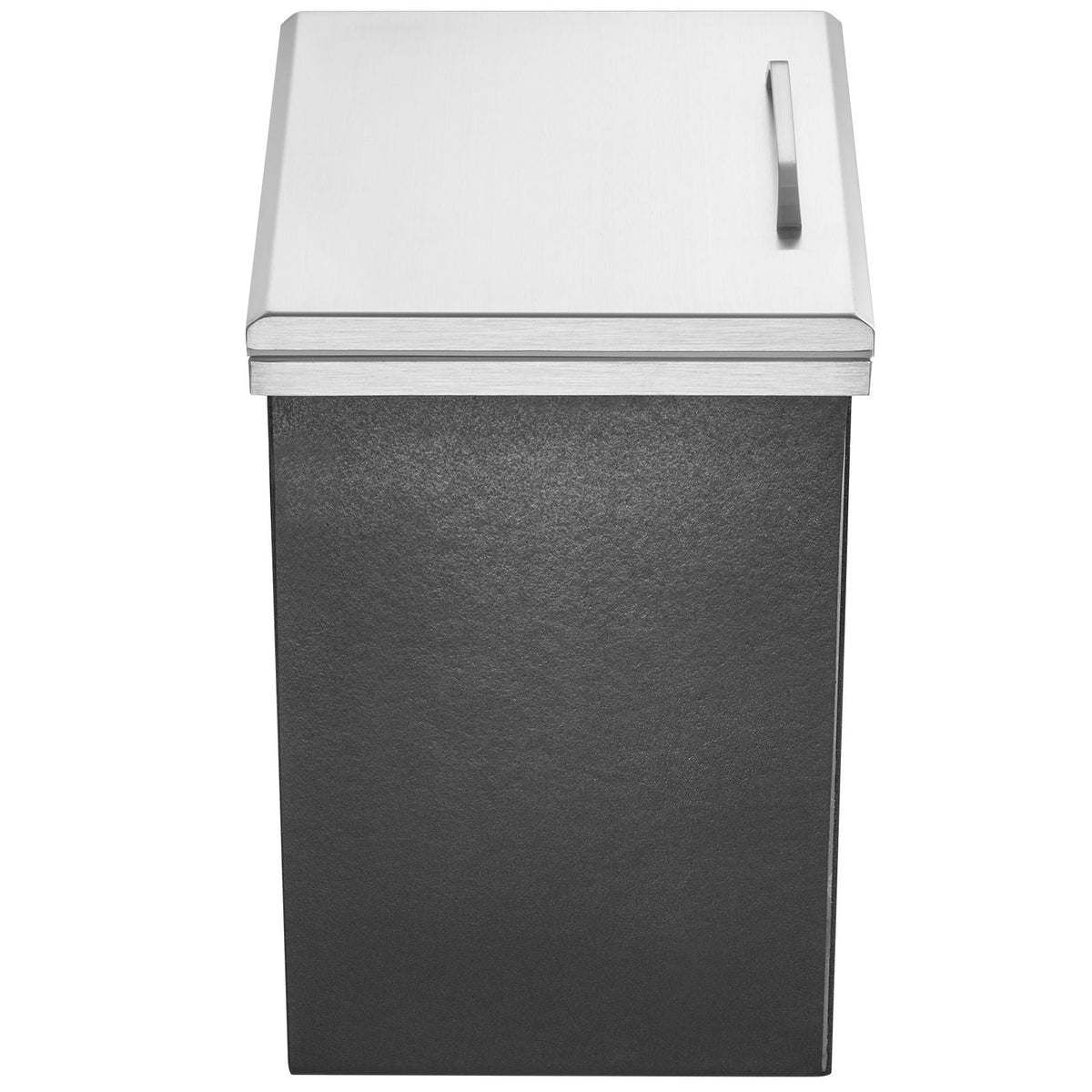 Drop in Ice Chest, 14"L x 12"W x 18"H Stainless Steel Ice Cooler, Commercial Ice Bin with Hinged Cover, 40 qt Outdoor Kitchen Ice Bar, Drain-pipe and Drain Plug Included, for Cold Wine Beer