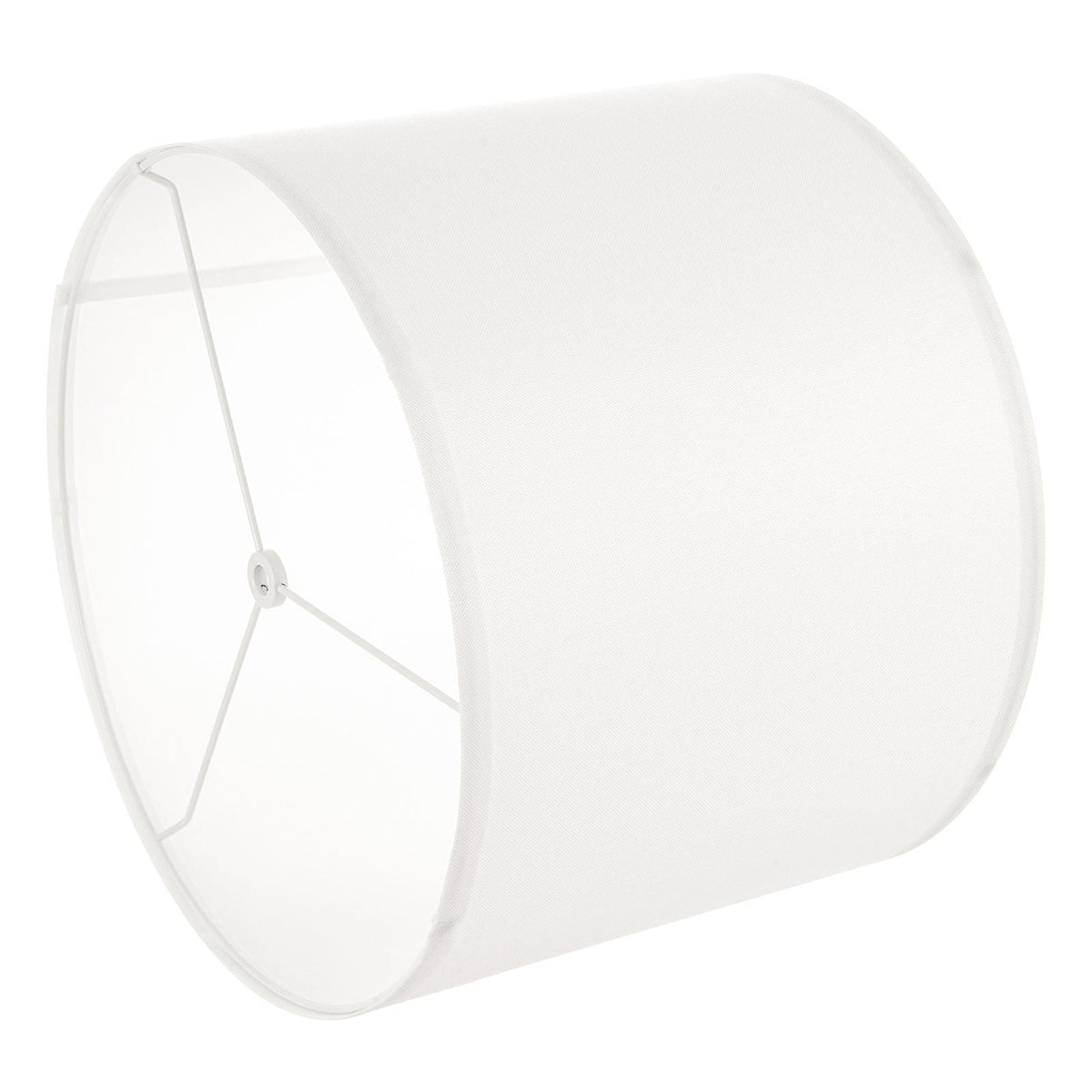 Drum Lamp Shade 2 Set, 16 in Top x 16 in Bottom x 12 in High, Large Lampshade with Harp, Replacement Lamp Shade for Table Lamps Floor Lamps Pendant Lights, Easy Assembly Required (Off-white)