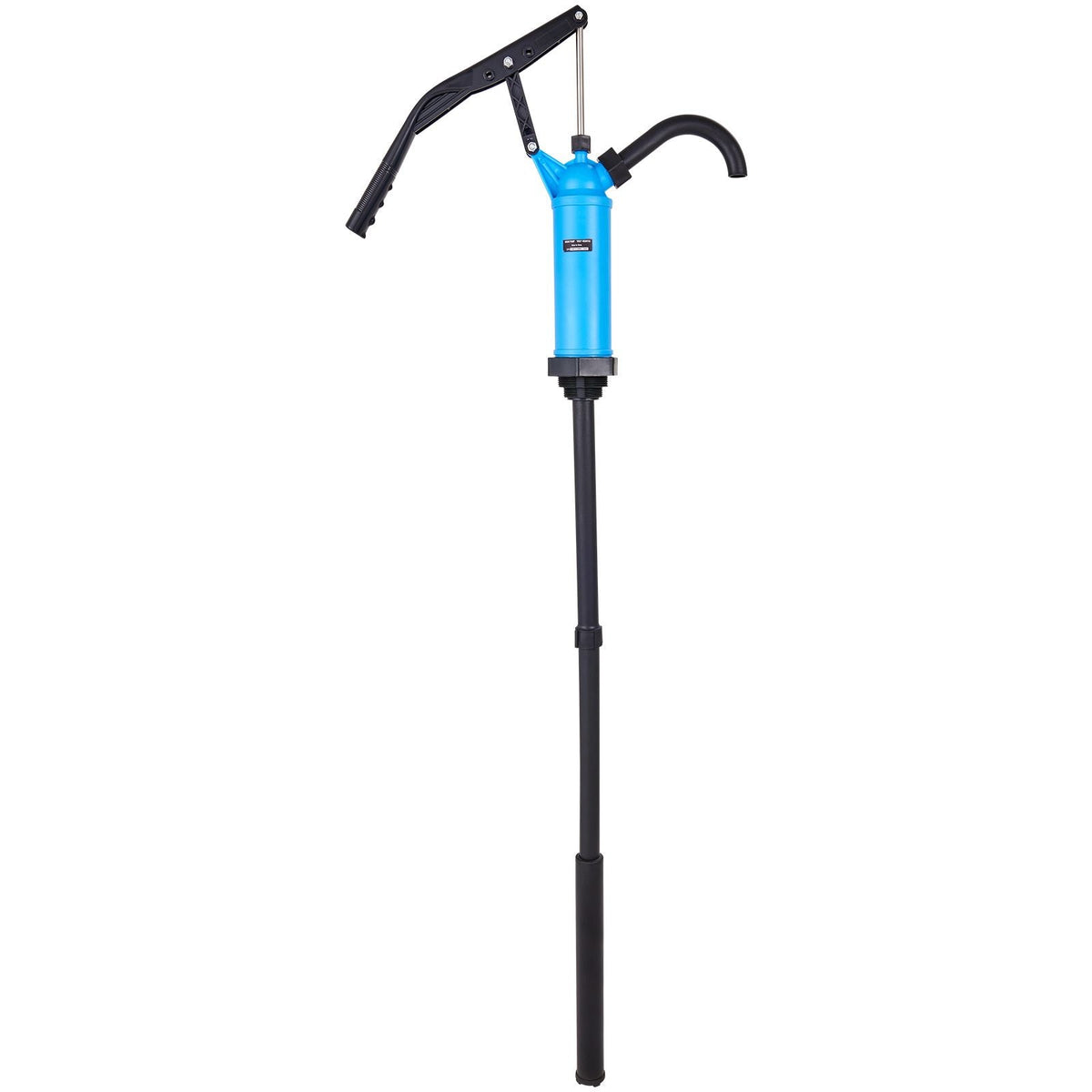 Drum Pump, 9.5 oz. Per Stroke, Lever-Action Barrel Pump, Fits 5-55 Gallon Drums with 3-Section Suction Tube Assembly & Hose, Hand Operated, Designed to Transfer Water, Alcohol, Corrosive Liquids