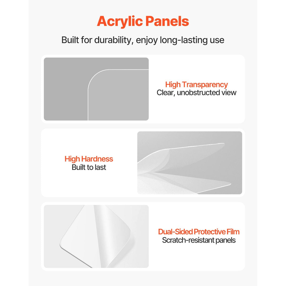 Drum Shield, 5 Panels 2 ft x 5 ft Portable Acrylic Drum Cage with Zinc Alloy Hinges for Church Concert Halls Music Festivals, Drum Shields Drum Sound Barrier Suitable for Practice Performance