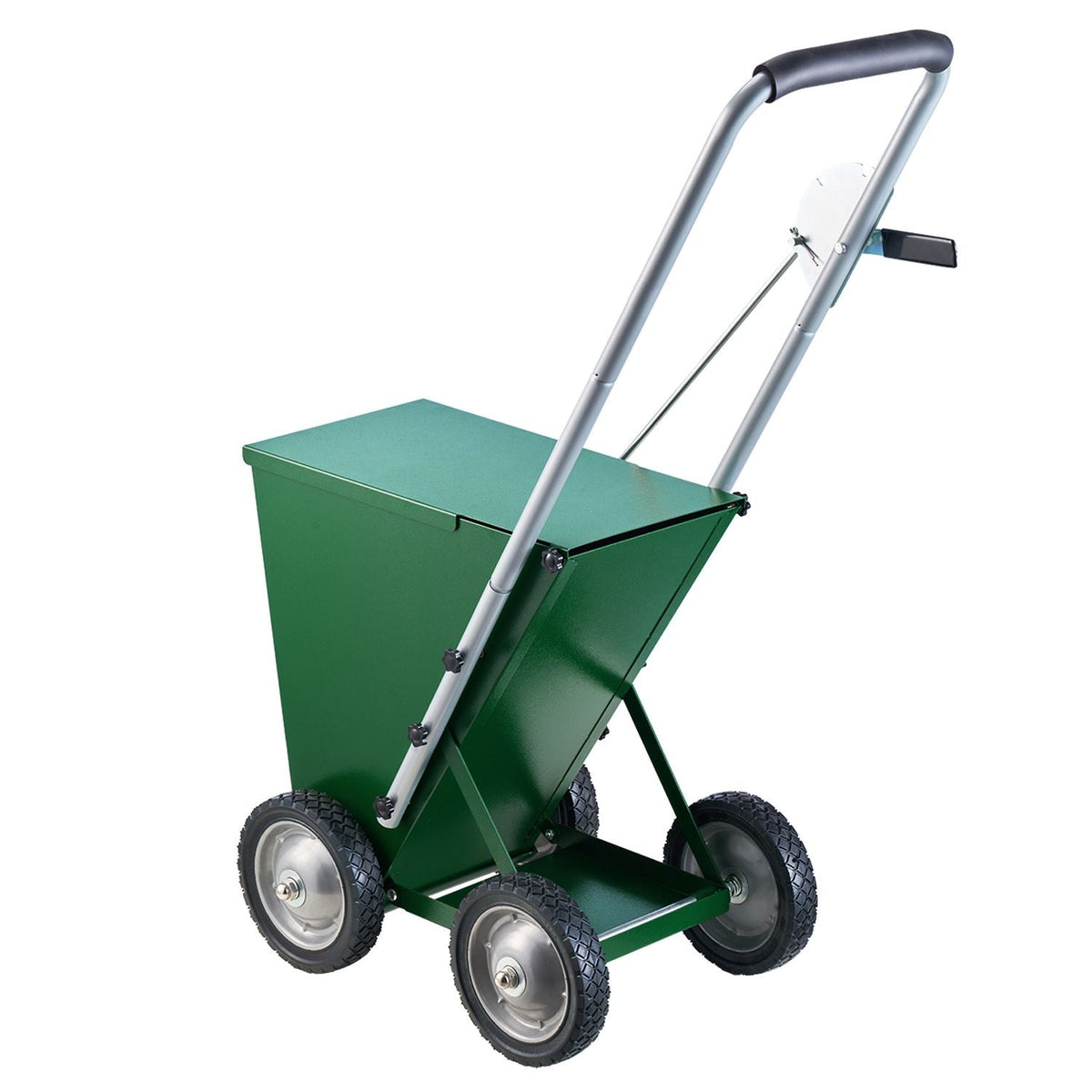 Dry Line Marker, 4-Wheel, 2 or 4 in Lines, Field Dry Line Chalker, Adjustable Line Marker, with Rubber Adjustment Handle, 50 lbs Large Powder Capacity, for Baseball and Softball Infield, Green
