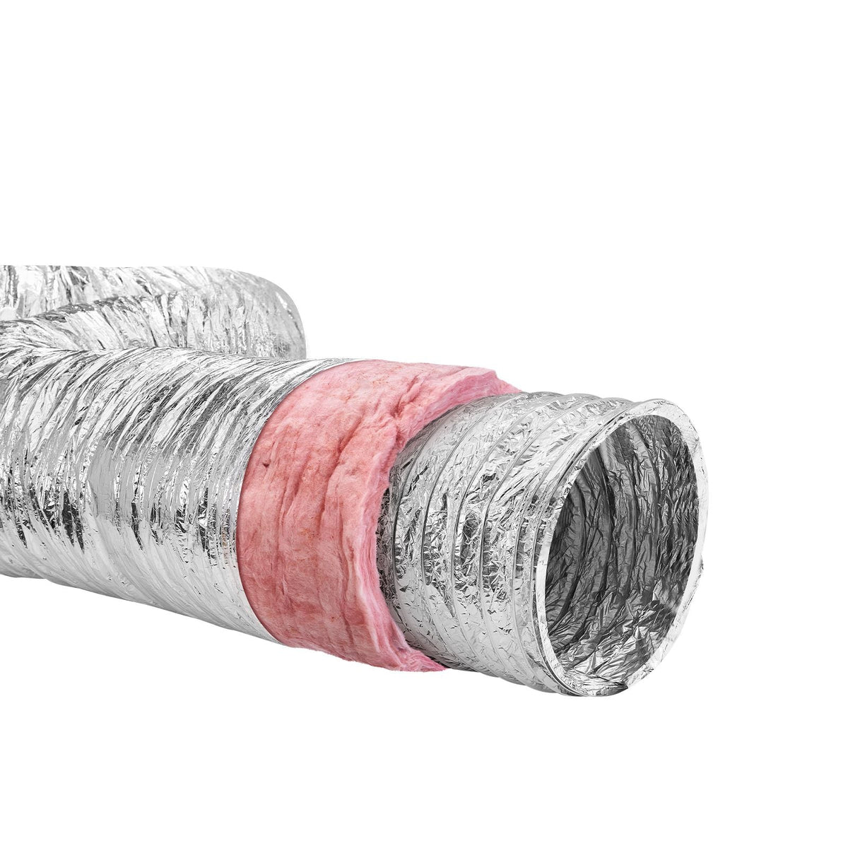 Dryer Vent Hose, 4'' Insulated Flexible Duct 25FT Long with 2 Duct Clamps, Heavy-Duty Three Layer Protection for HVAC Heating Cooling Ventilation and Exhaust, R-6.0 Flame Resistance Value