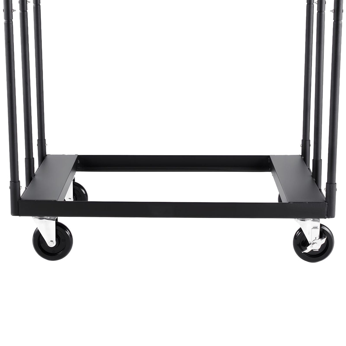 Drywall Cart Dolly, 1800 lbs Load Capacity, Steel Panel Truck Cart with 5 inch Swivel Casters, Lumber Drywall Dolly with with Tie-Down Strap & 3 Side Handrails for Factory, Warehouse, Black