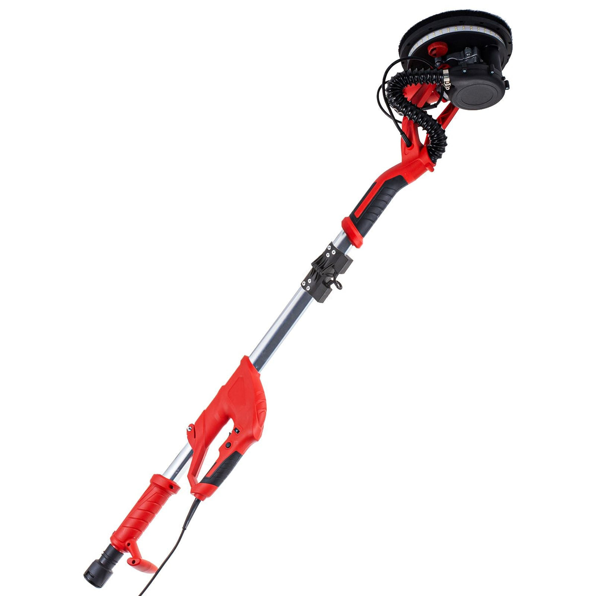 Drywall Sander 850W, Electric Drywall Sander, Variable Speed 800-1750 RPM, Foldable Sheetrock Sander, with Telescope Handle, Electric Sander, with LED Strip Light and Vacuum Bag, Wall Sander