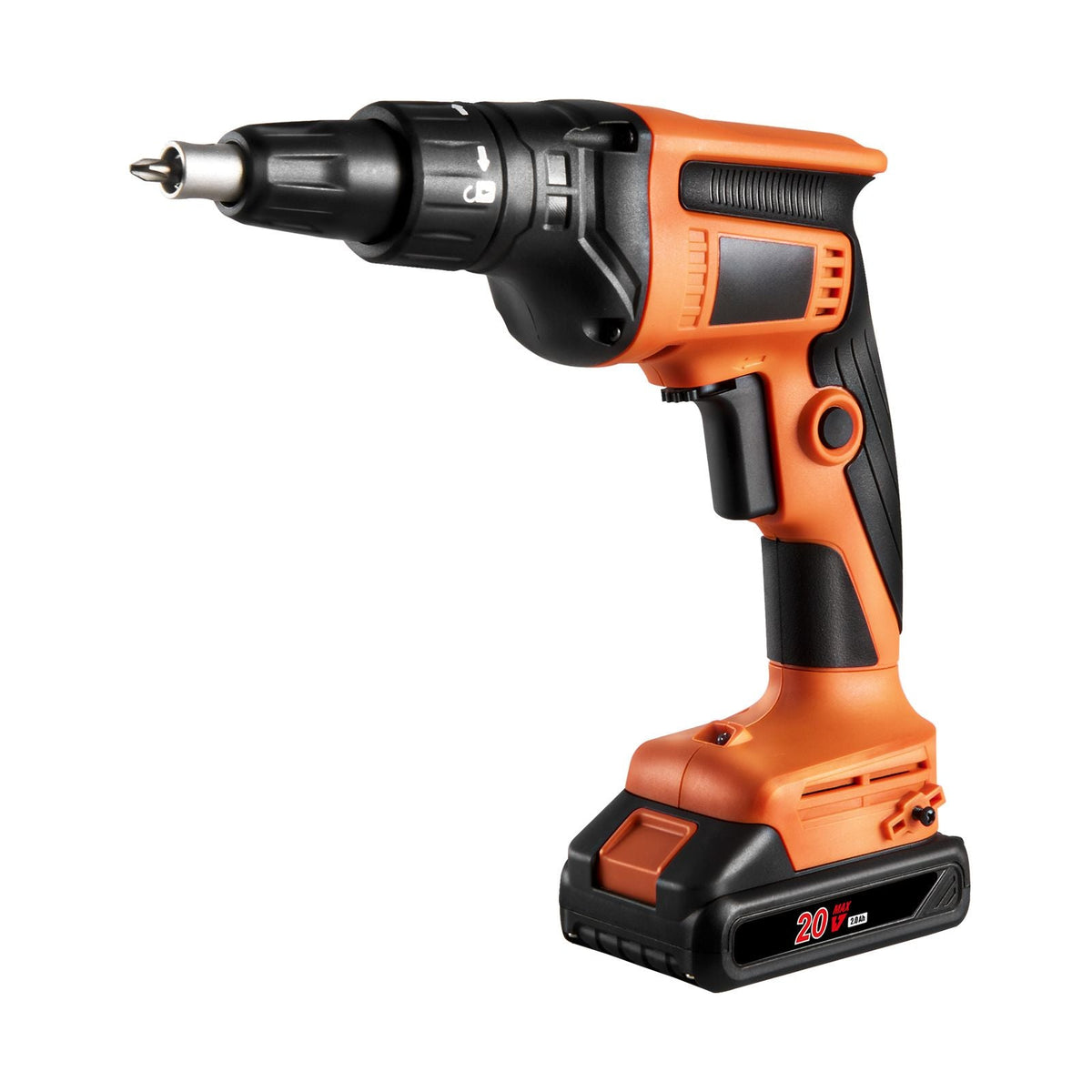 Drywall Screw Gun, 20V Max Drywall Screwgun, 4200RPM Brushless Cordless Drywall Gun Kit with 2 Battery Packs, Charger, Belt Clip, and Tool Bag, Forward and Reverse Adjustable, Built-in LED Light