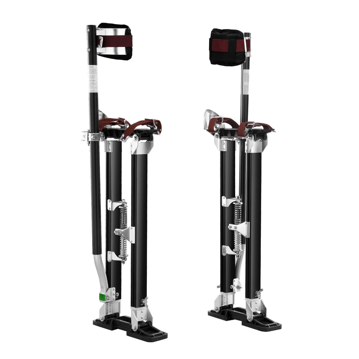 Drywall Stilts, 24''-40'' Adjustable Aluminum Tool Stilts with Protective Knee Pads, Durable and Non-slip Work Stilts for Sheetrock Painting, Walking, Taping, Black