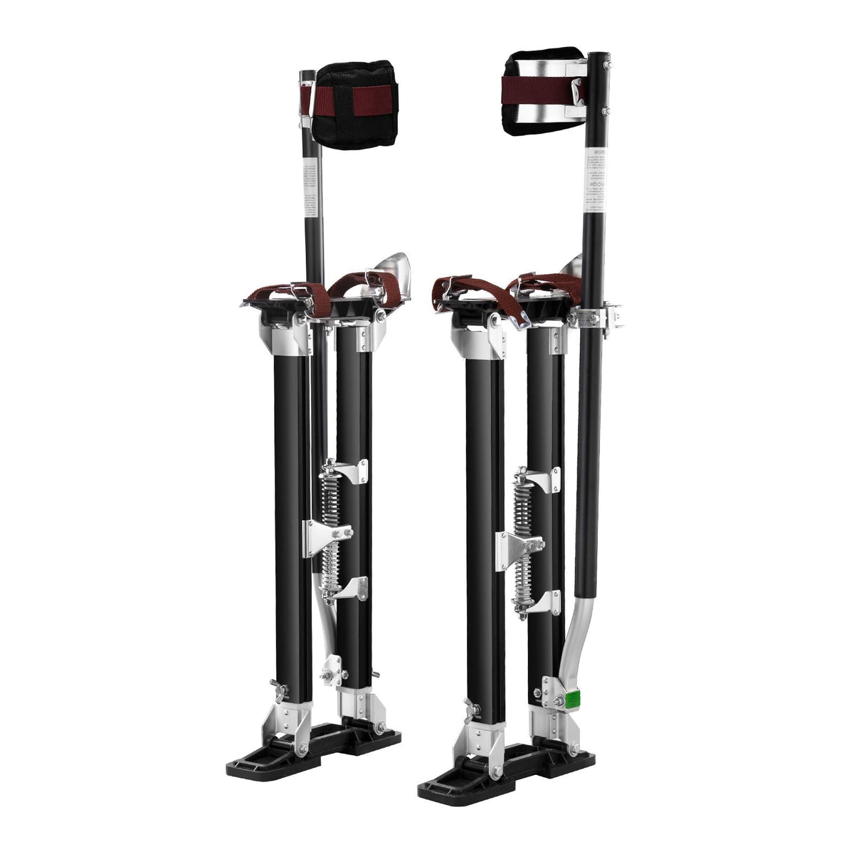 Drywall Stilts, 24''-40'' Adjustable Aluminum Tool Stilts with Protective Knee Pads, Durable and Non-slip Work Stilts for Sheetrock Painting, Walking, Taping, Black