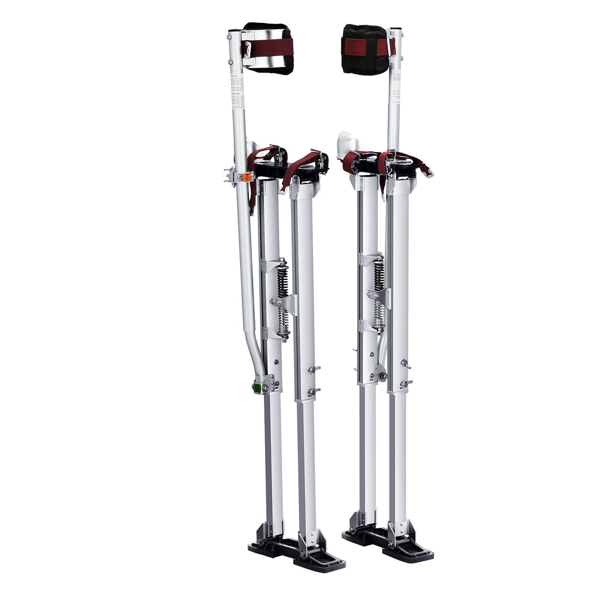Drywall Stilts, 36''-50'' Adjustable Aluminum Tool Stilts with Protective Knee Pads, Durable and Non-slip Work Stilts for Sheetrock Painting, Walking, Taping, Silver