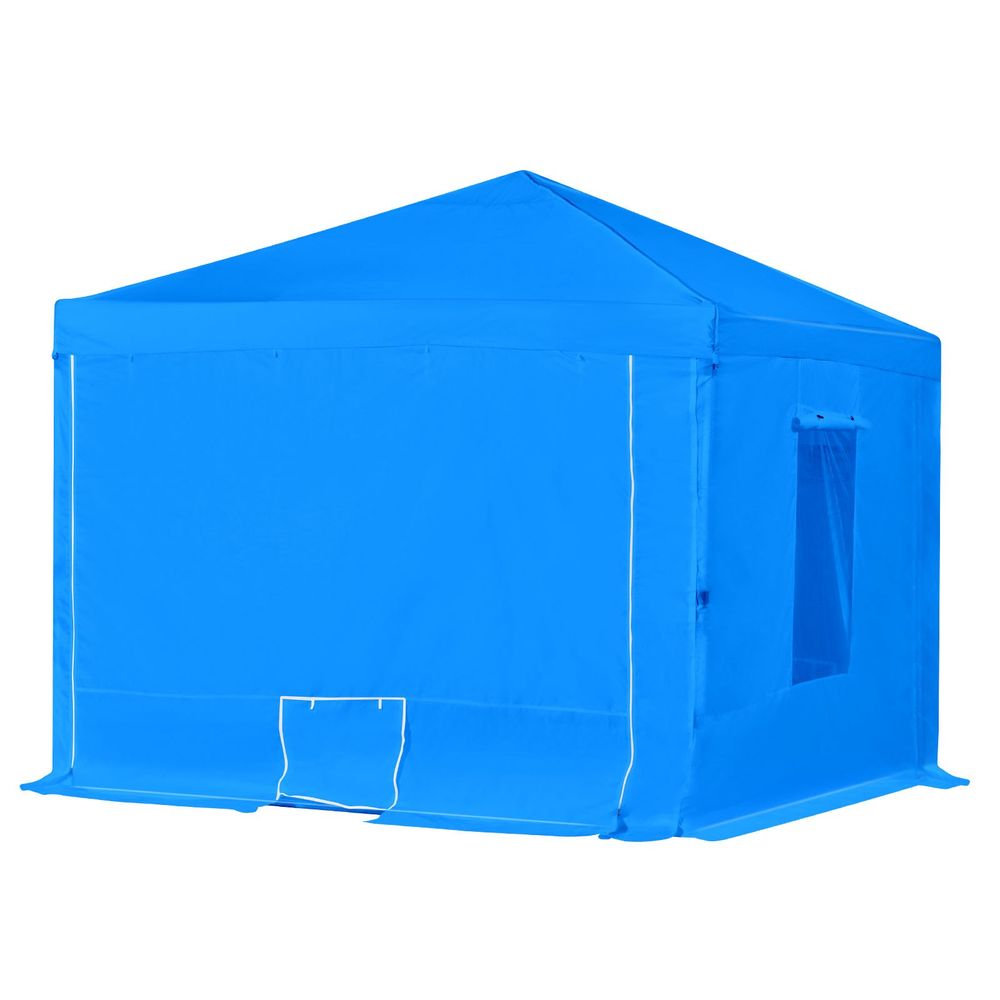 Portable Paint Booth Tent, 115.35 x 115.35 x 71.26 inch Portable Garage Spray Tent, Waterproof Spray Booth with Foldable Frame Design & 2 Mesh Side Windows for Auto Parts, Furniture, Motorcycle